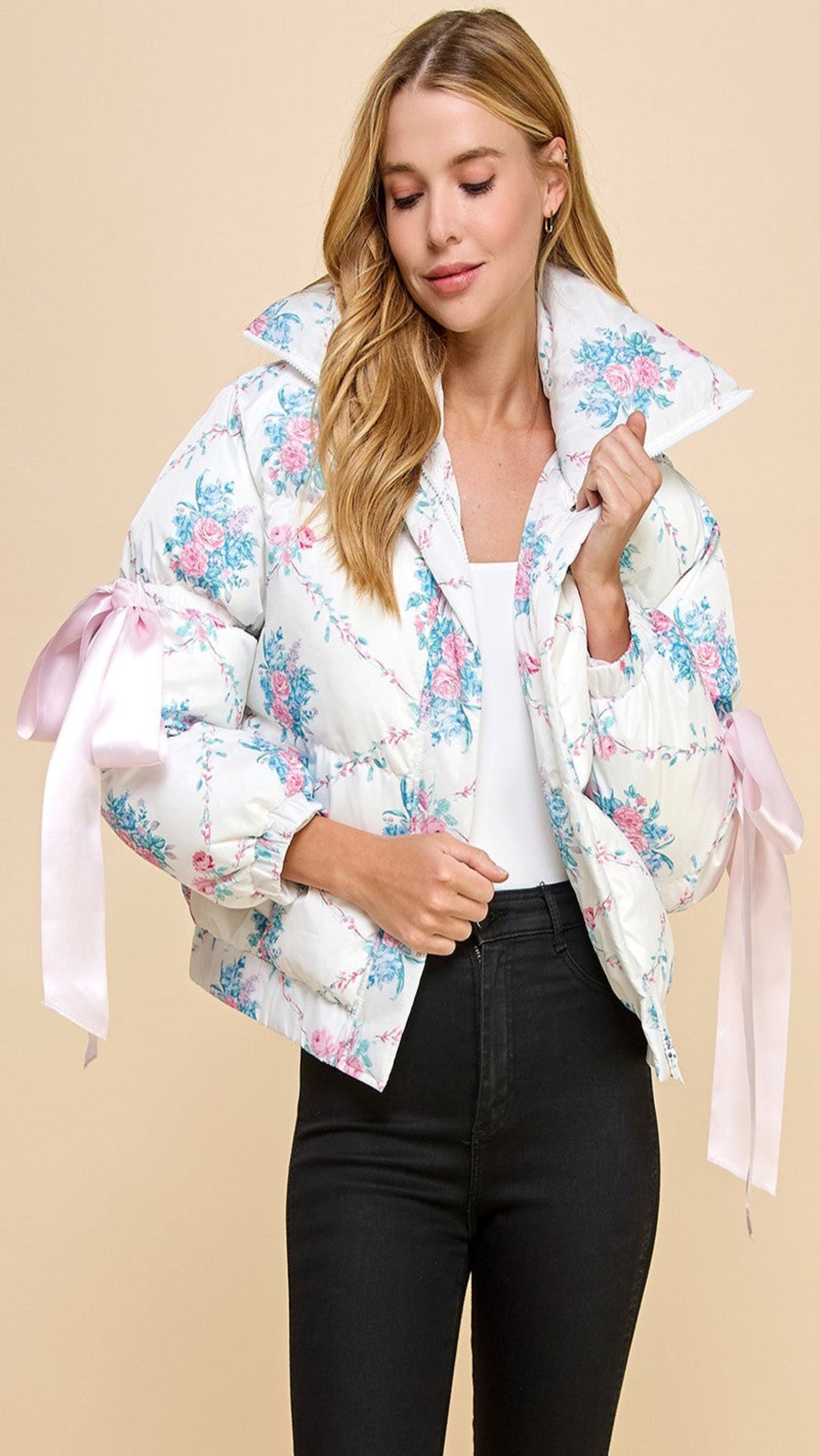 Sugar Plum Bow Jacket - Ivory