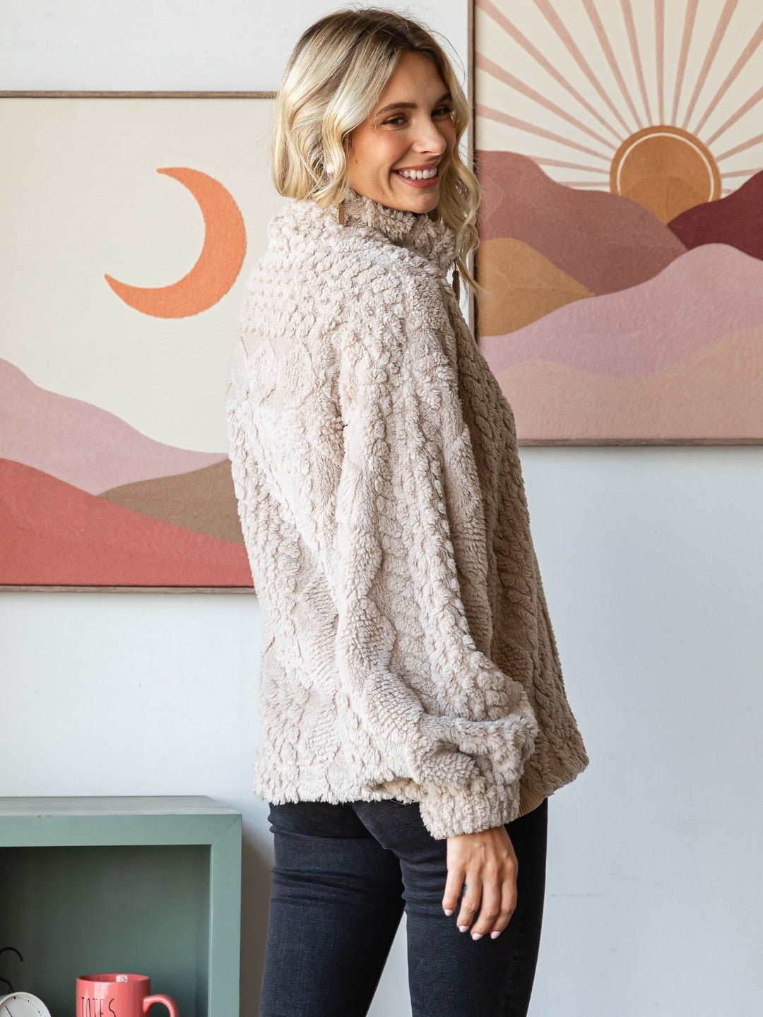 Marshmallow Cuddles Pullover - Beige