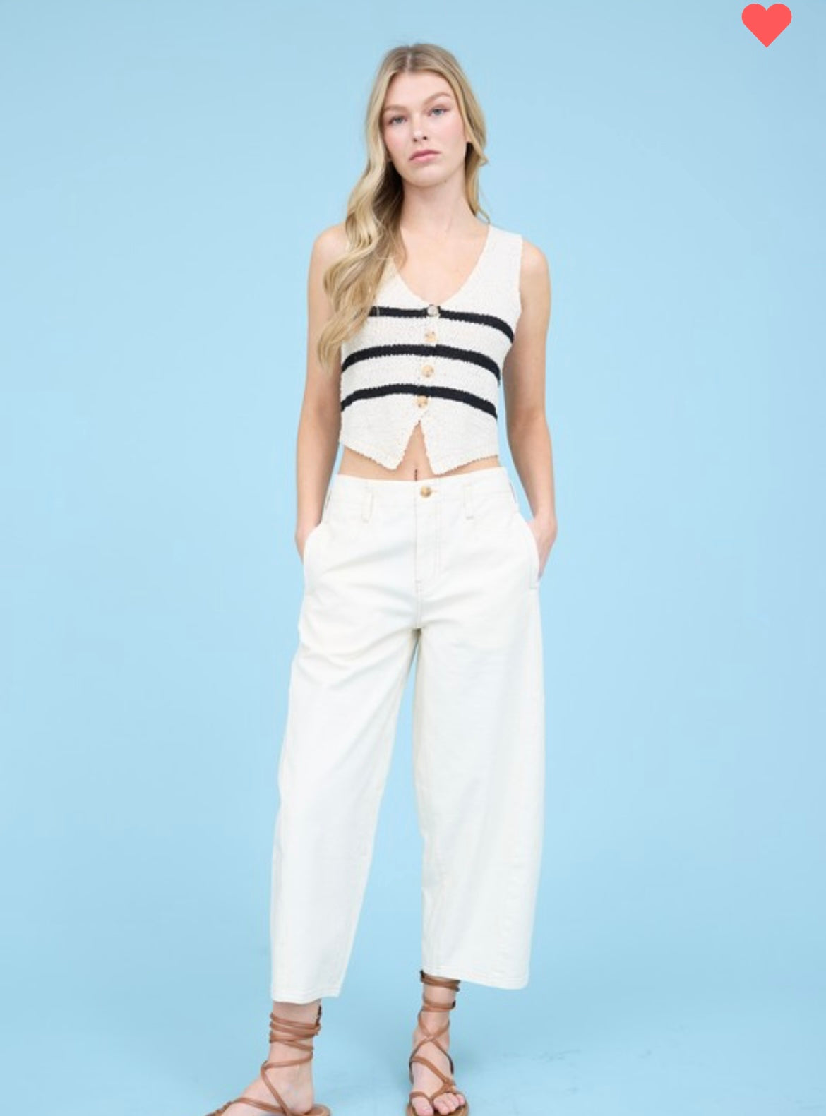 Viola Barrel Jeans - Ecru