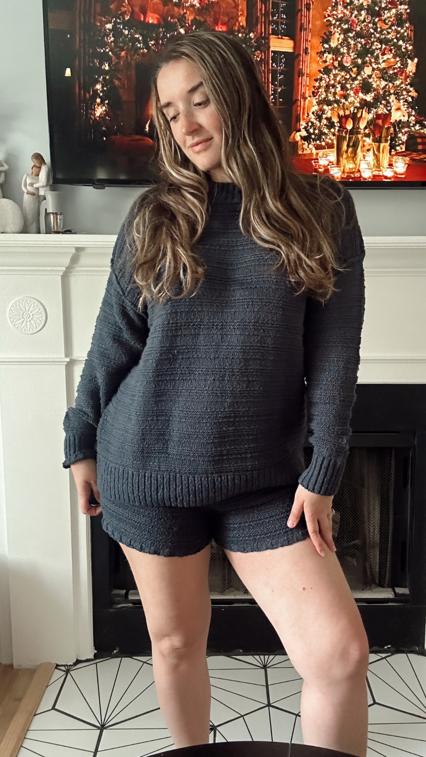 Frosty Two Piece Set - Navy