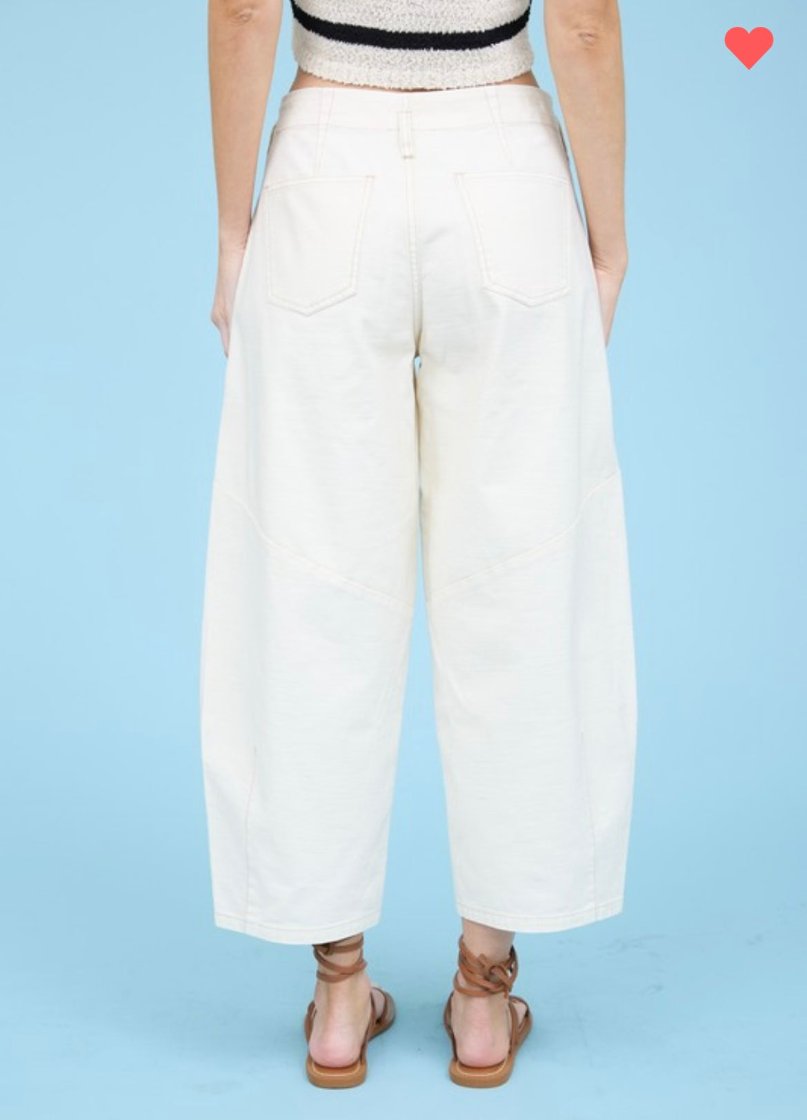 Viola Barrel Jeans - Ecru