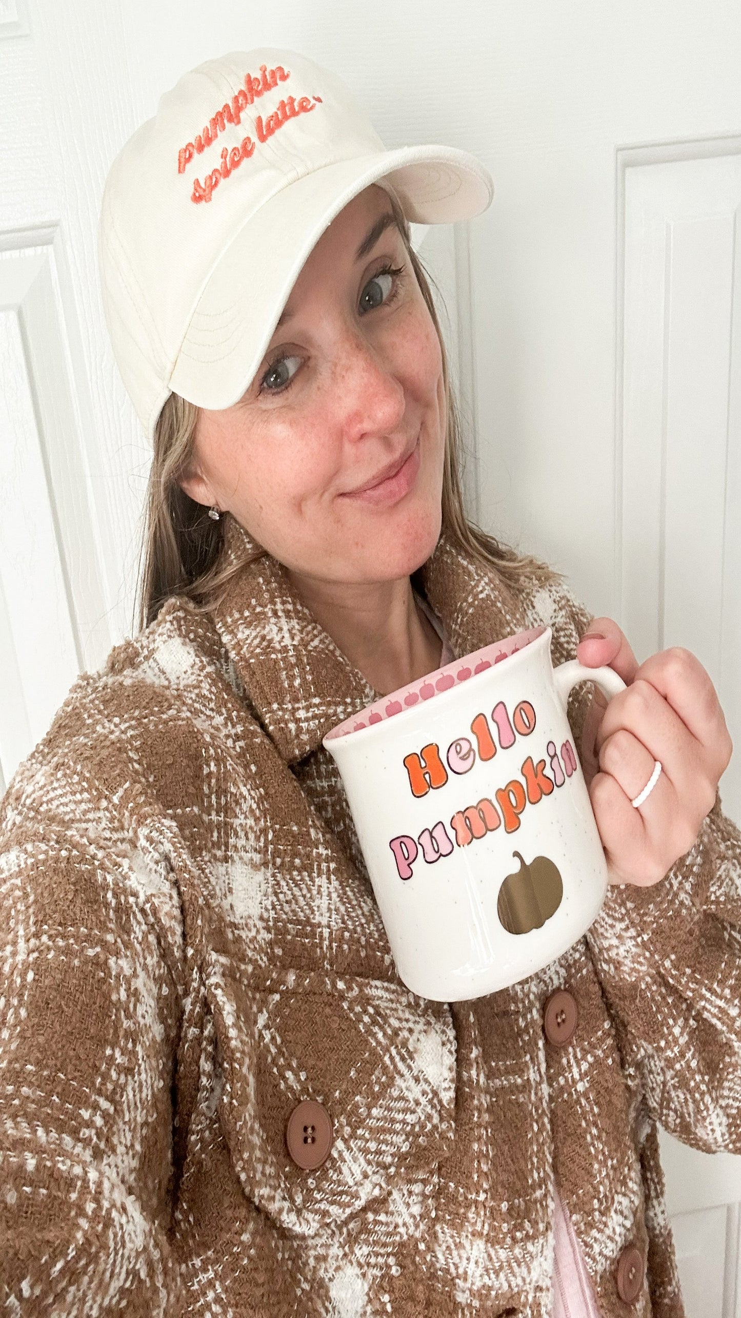 Pumpkin Spice Latte Hat - Beige