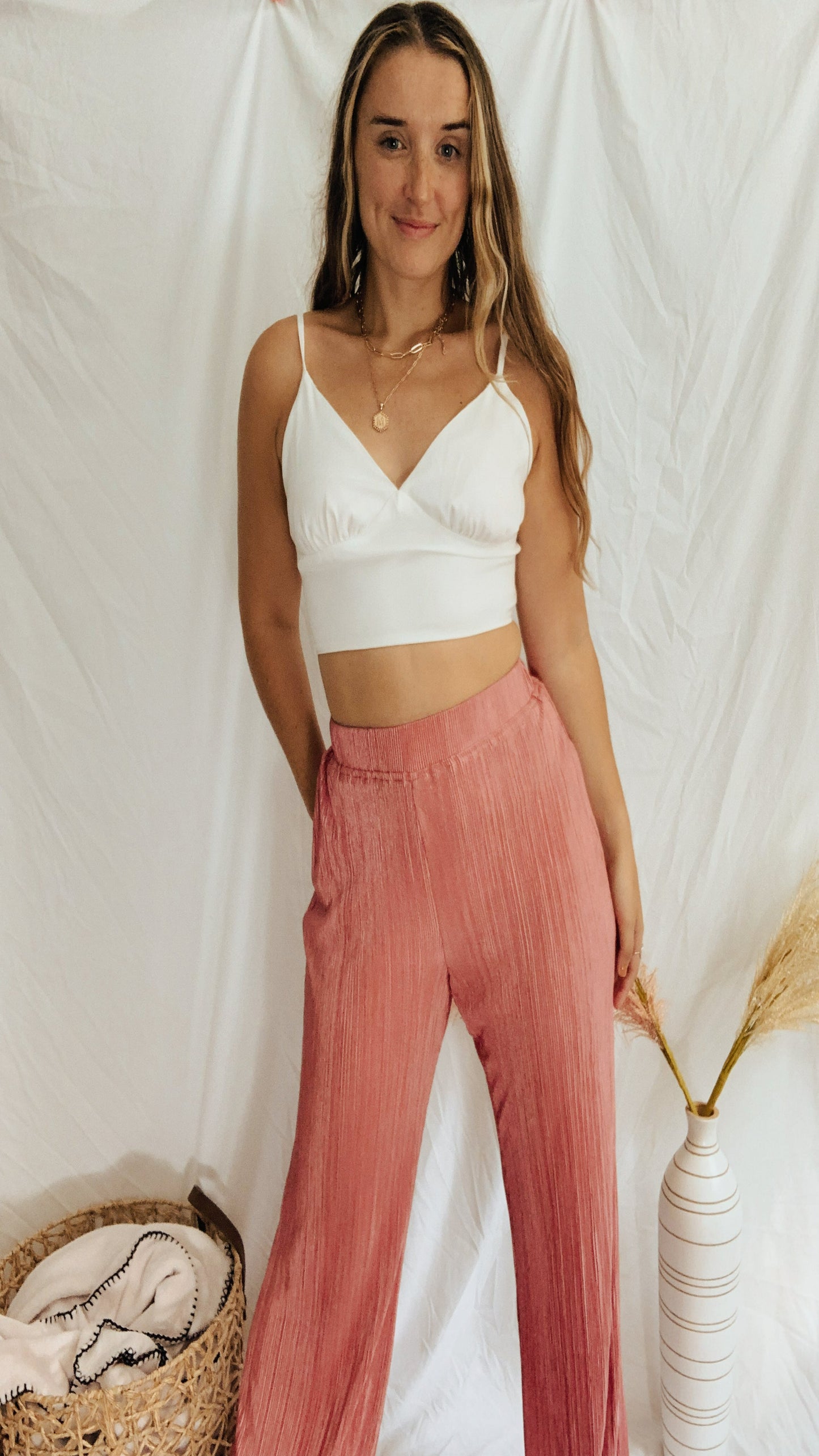 Cali Crop Tank - Ivory