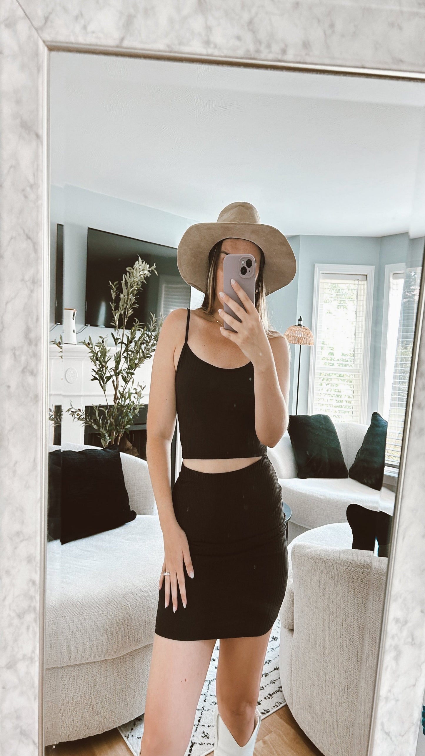 LA Lifestyle Two Piece Set - Black