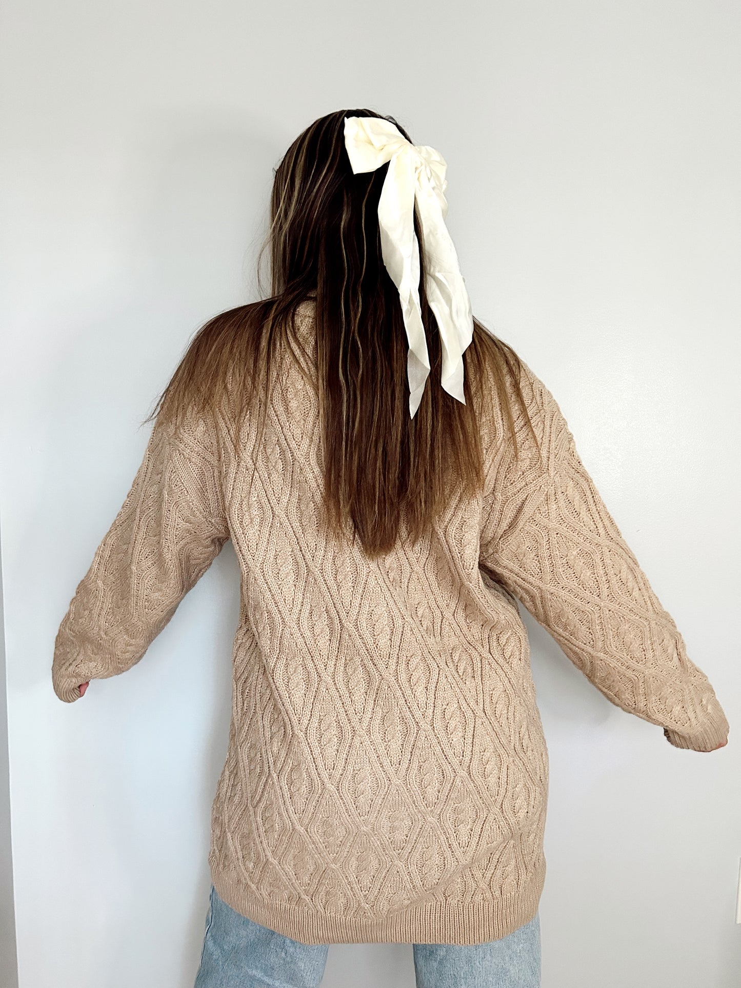 Mornings at the Cozy Cafe Cardigan - Taupe