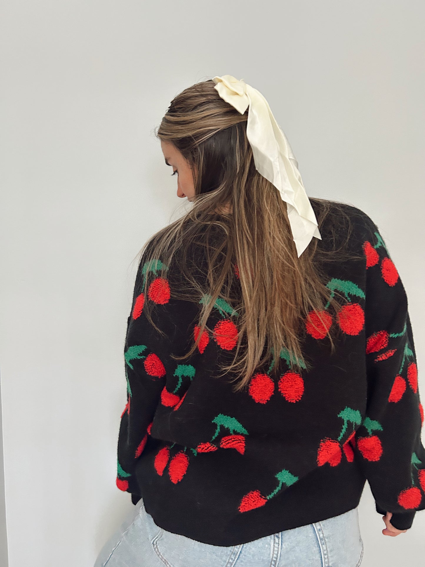 With a Cherry on Top Sweater - Black