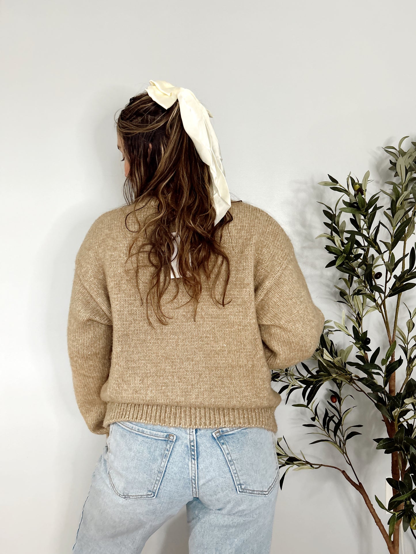 Teddy Cuddles Cardigan - Beige
