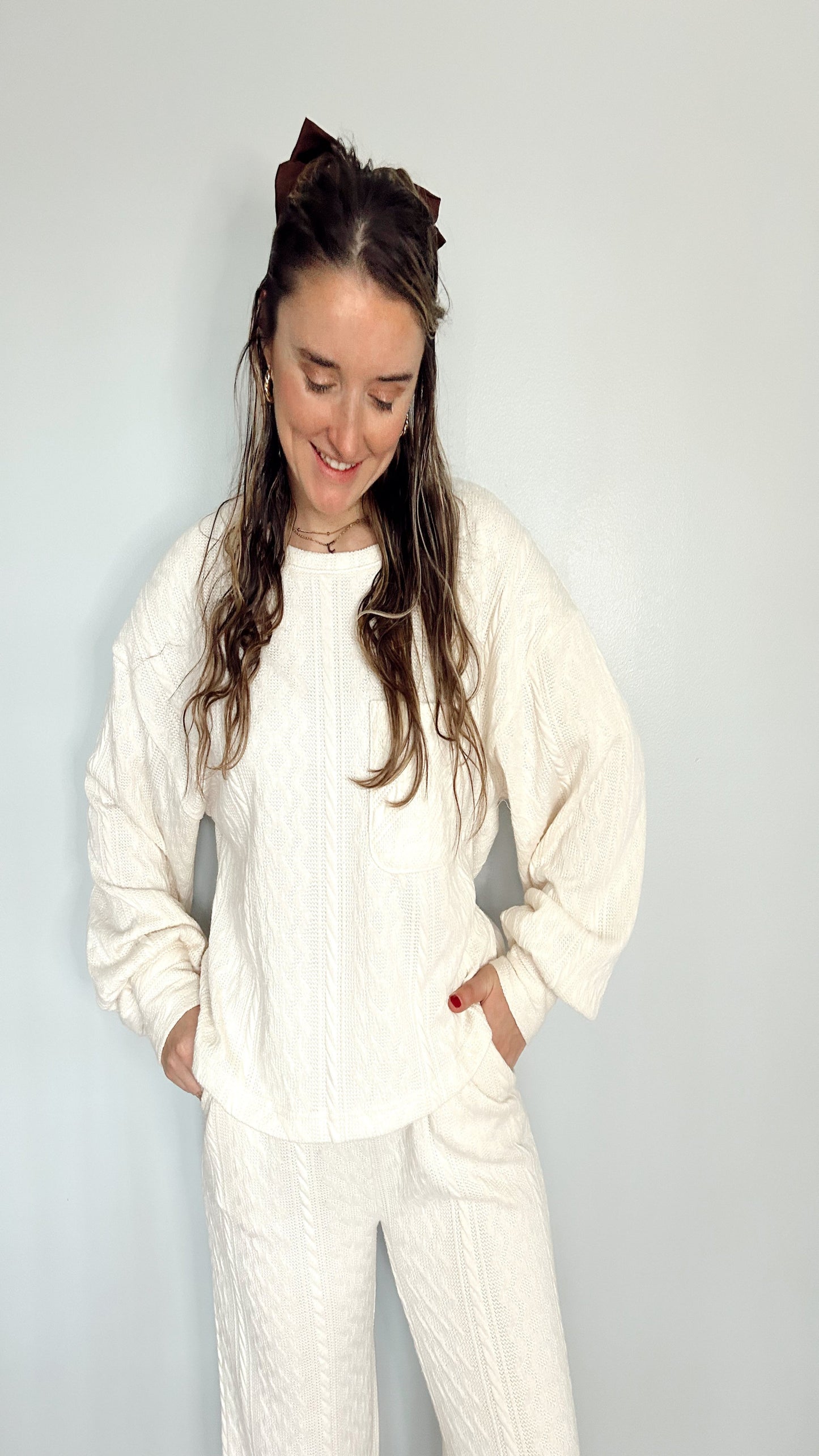 Vanilla Bean Latte Two Piece Set - Ivory
