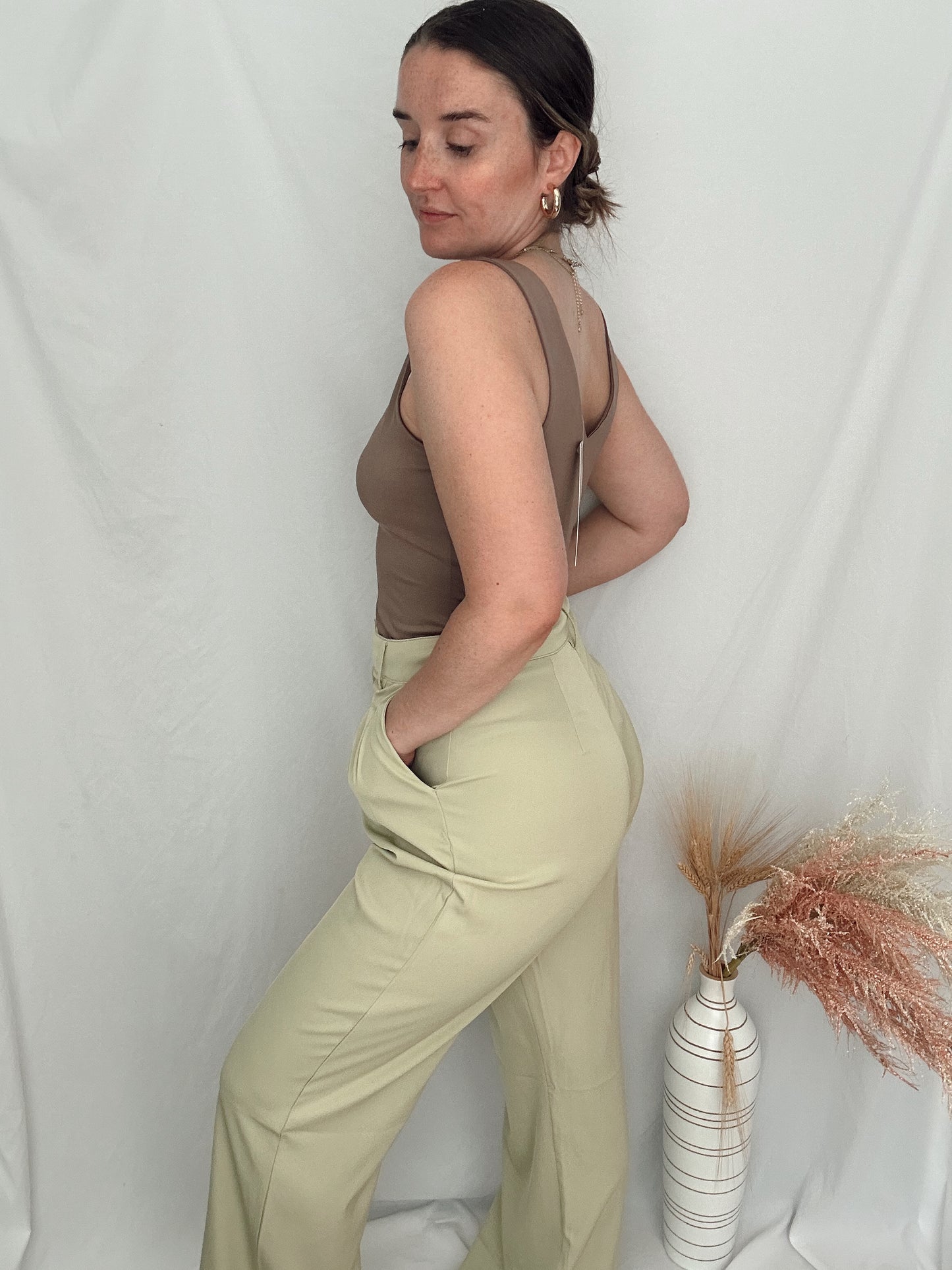 Haleigh Trousers - Lime