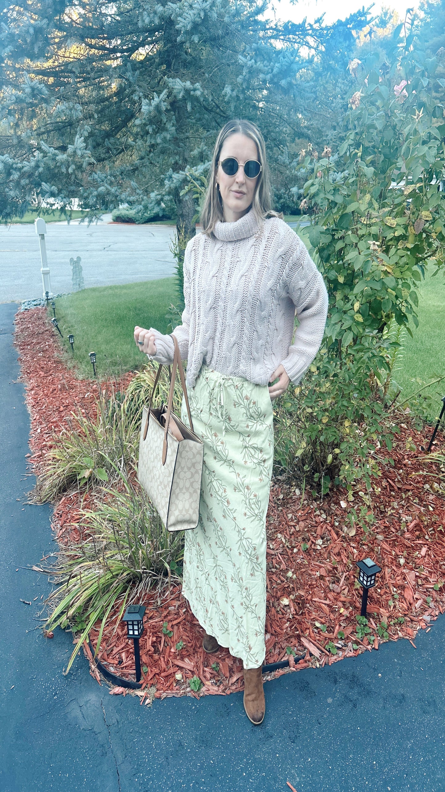 Pistachio Waffle Cone Skirt - Sage