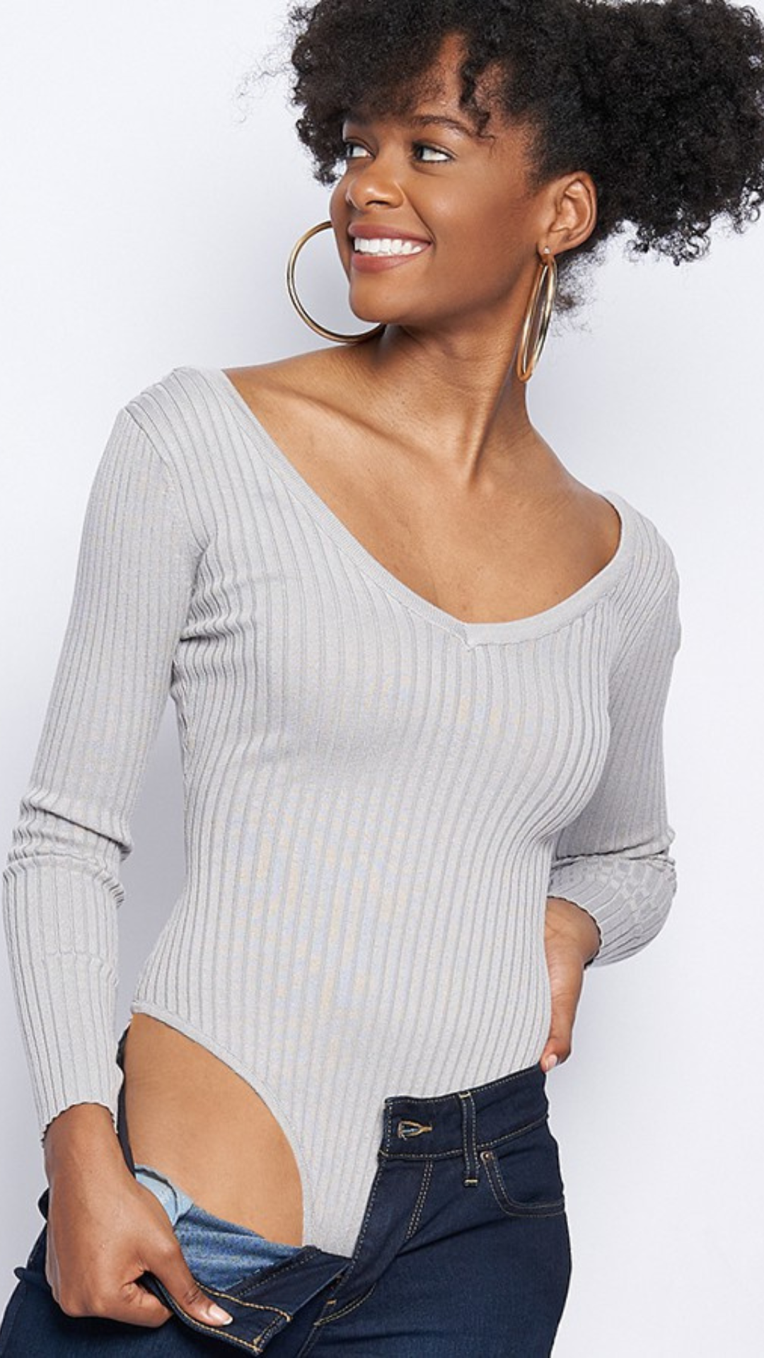Tate Bodysuit - Heather Grey