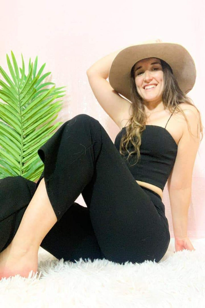 Dance & Drinks Two Piece Set - Black