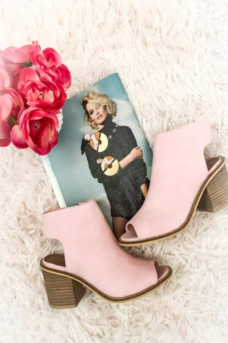 Chic Lifestyle Booties - Dusty Pink