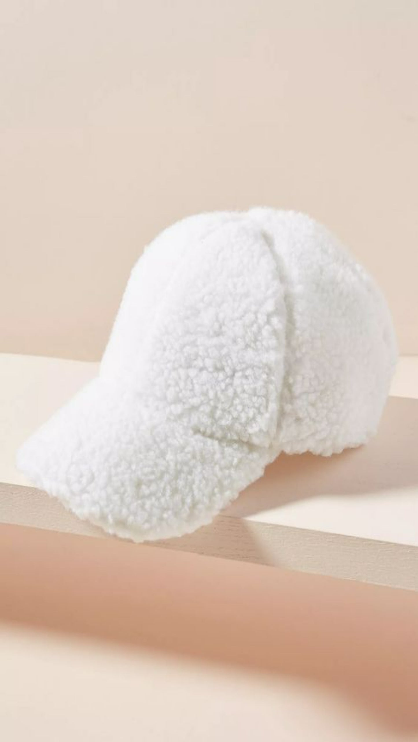 Gretchen Sherpa Baseball Cap - Beige