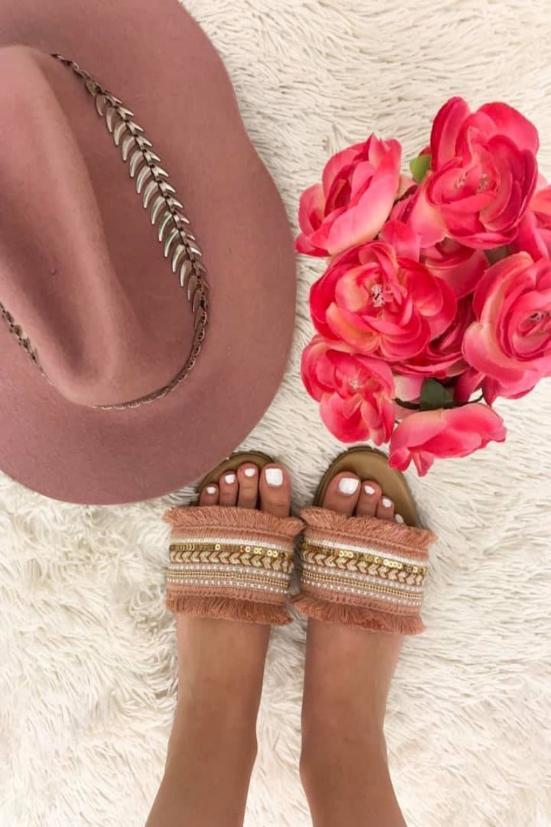 The Amalfi Coast Sandals- Mauve Multi