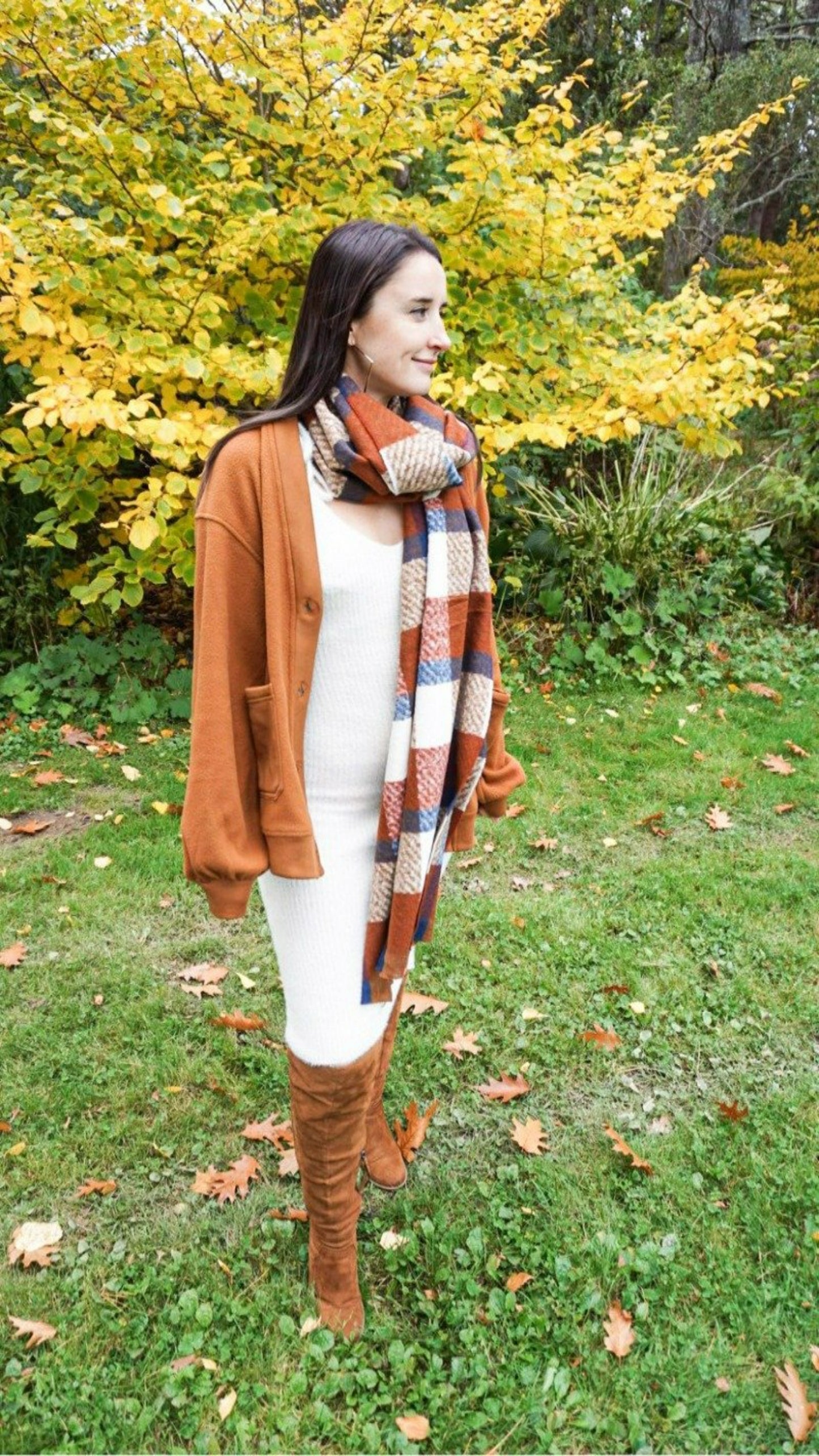 Paris Café Scarf - Brown