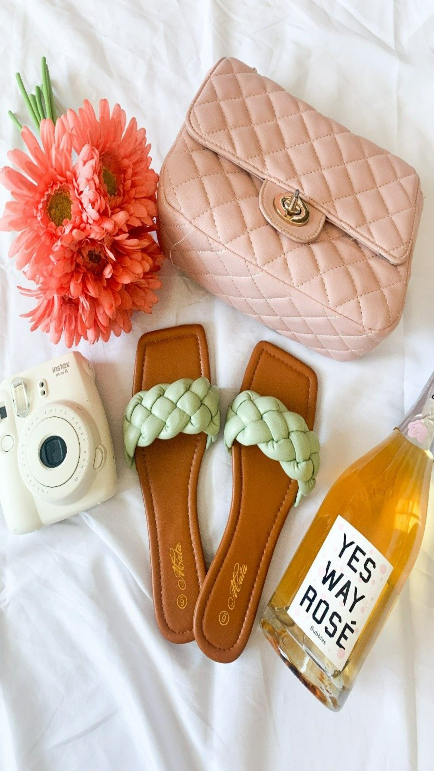 Palm Springs Braided Sandals - Mint