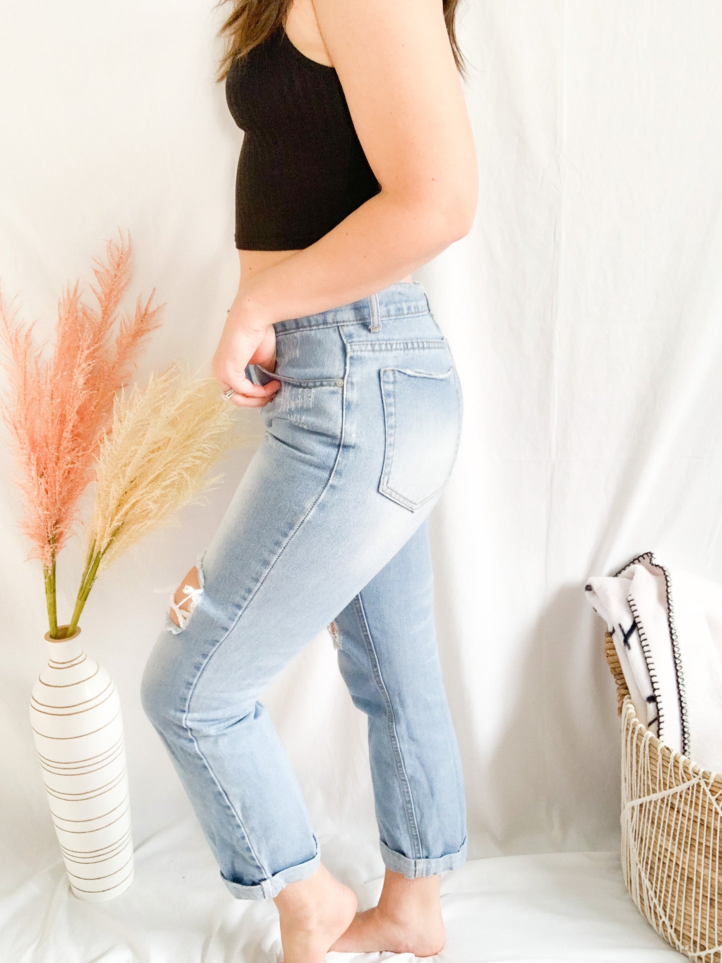 Make it Count Distressed Denim - Light Denim
