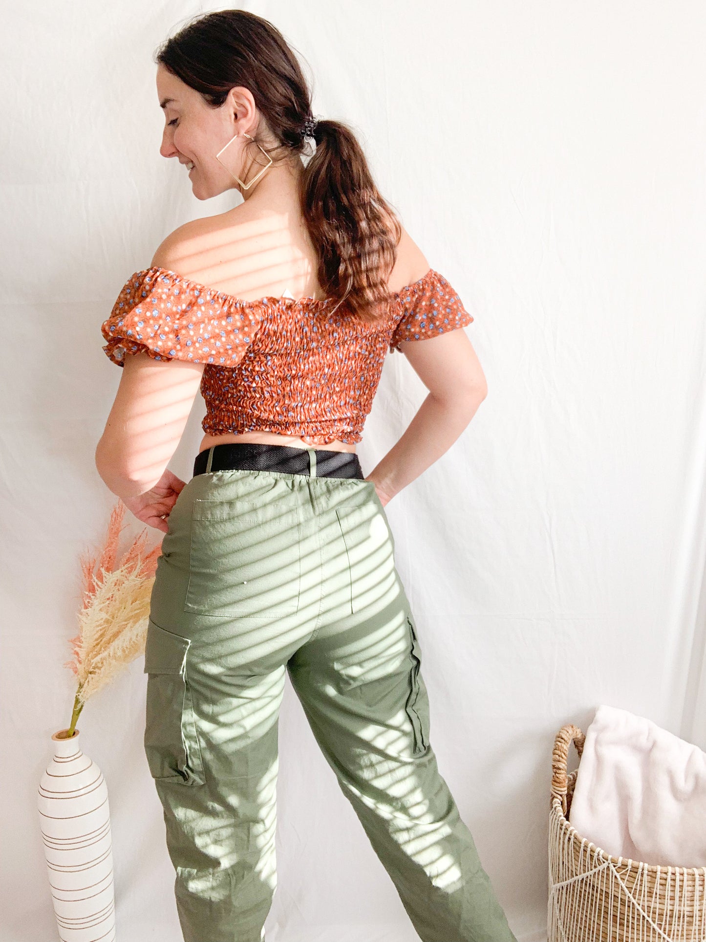 Soho Sunrise Ruched Blouse - Rust