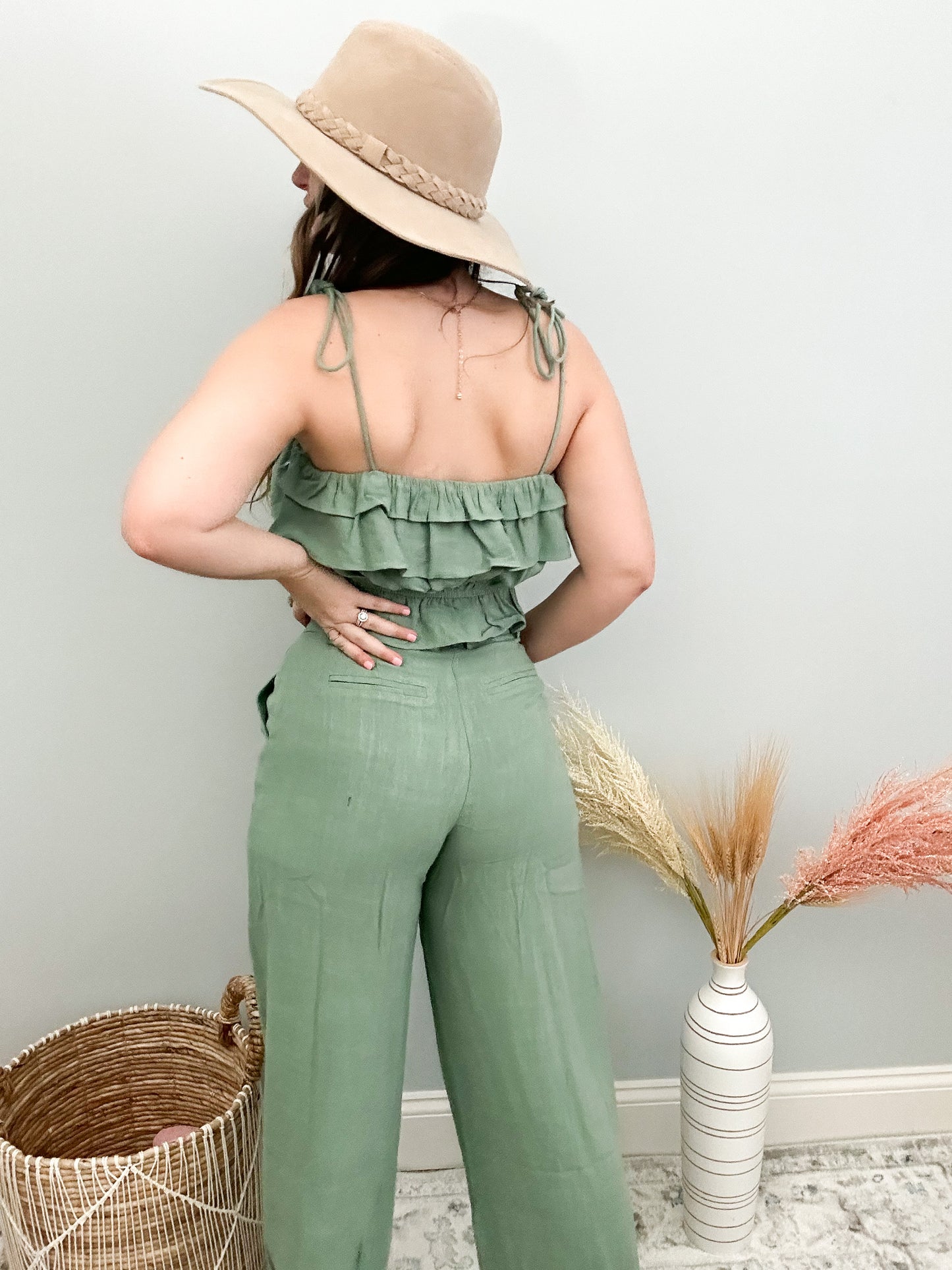 Carli Two Piece Set - Sage