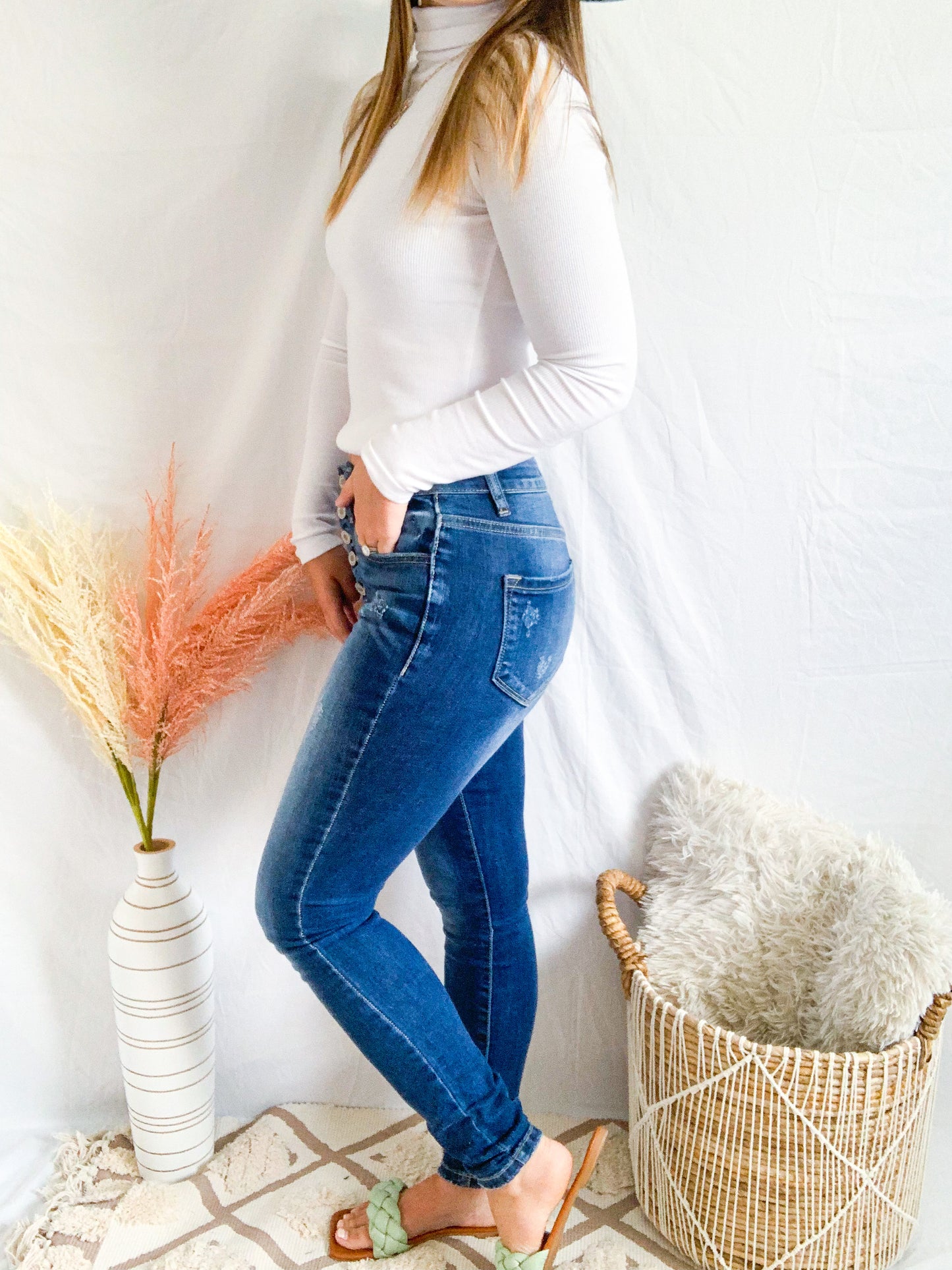 Love on the Weekend Kancan Denim - Dark Wash