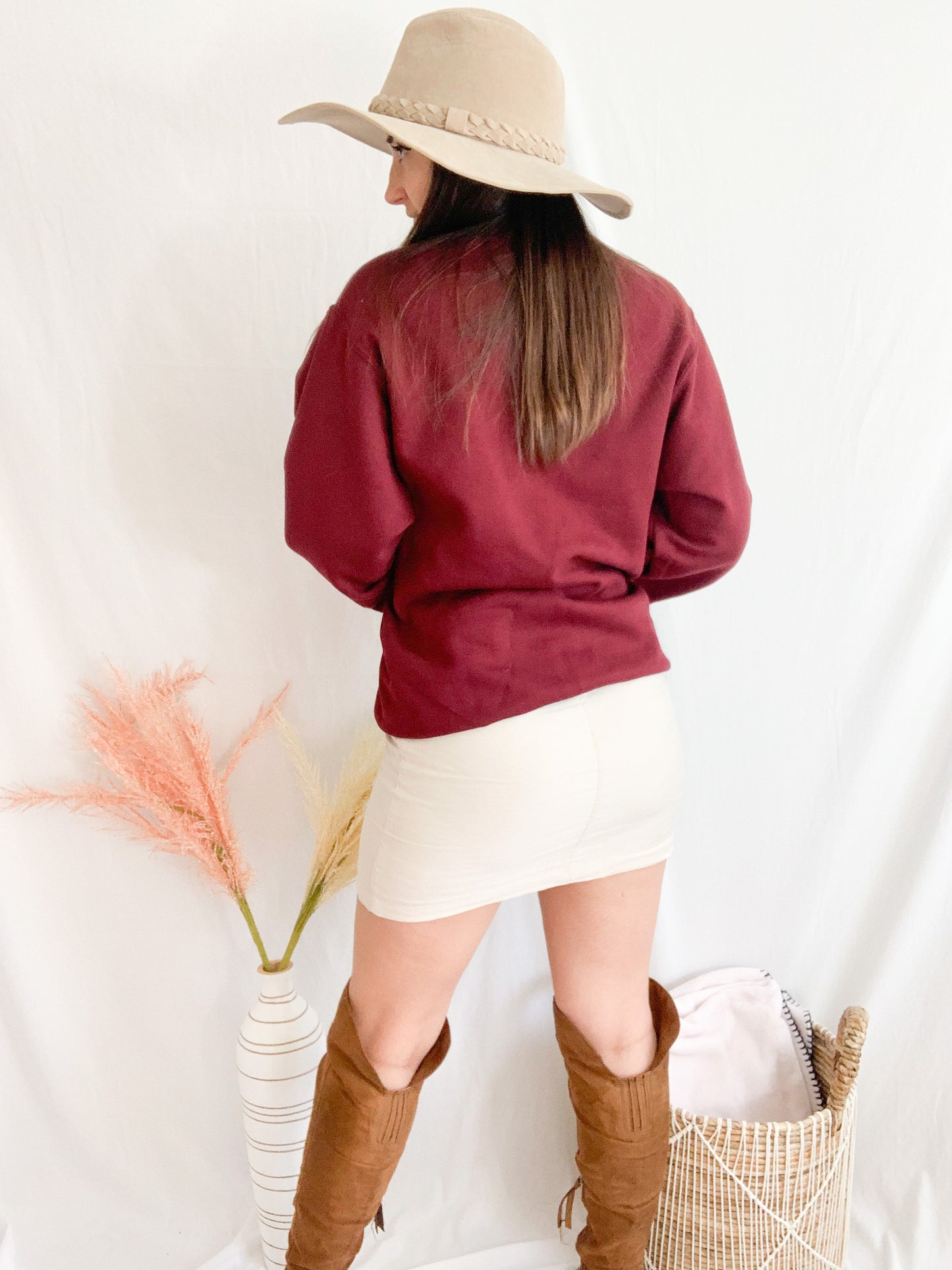 Boozy Sweatshirt - Burgundy