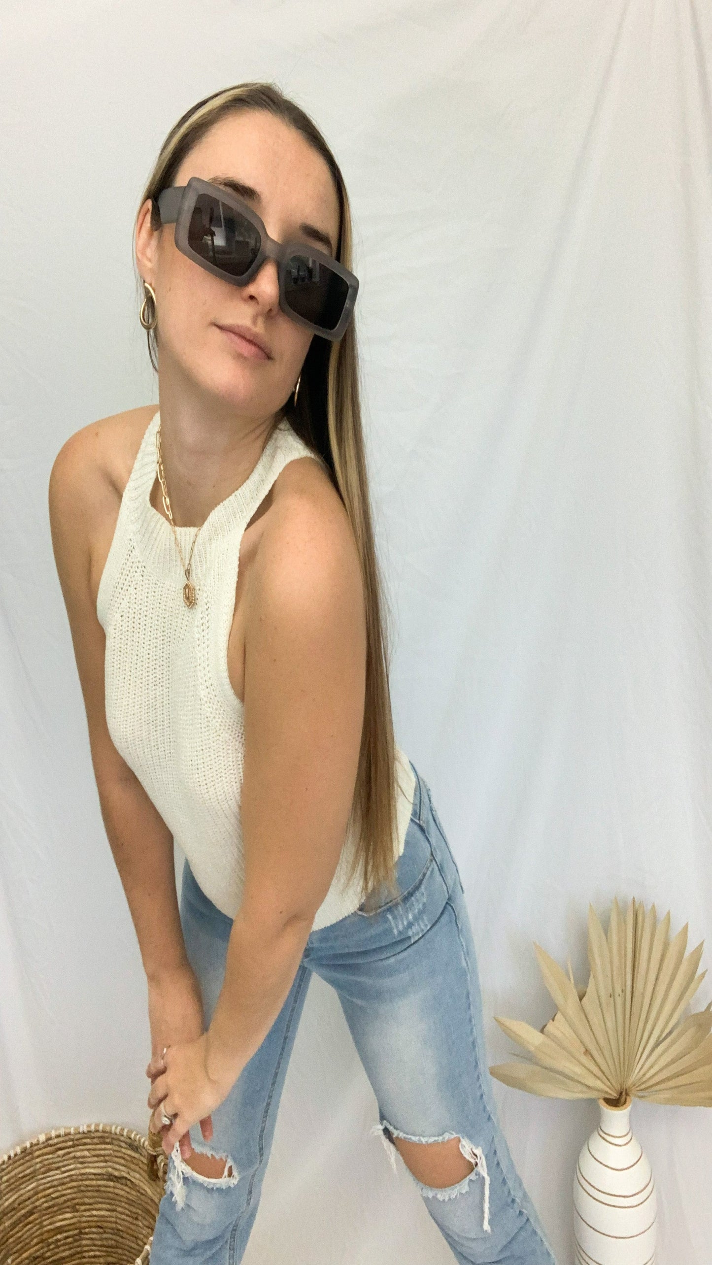 Off the Runway Sunglasses - Grey