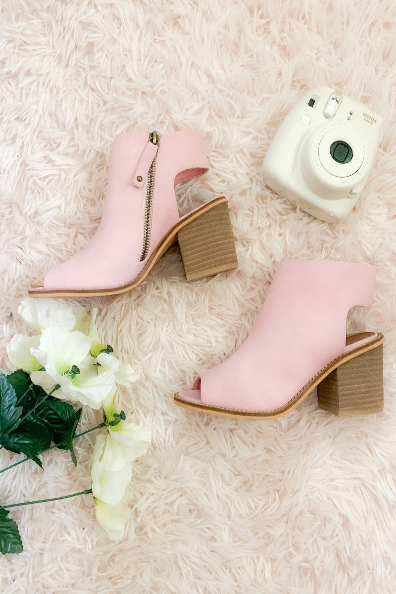 Chic Lifestyle Booties - Dusty Pink