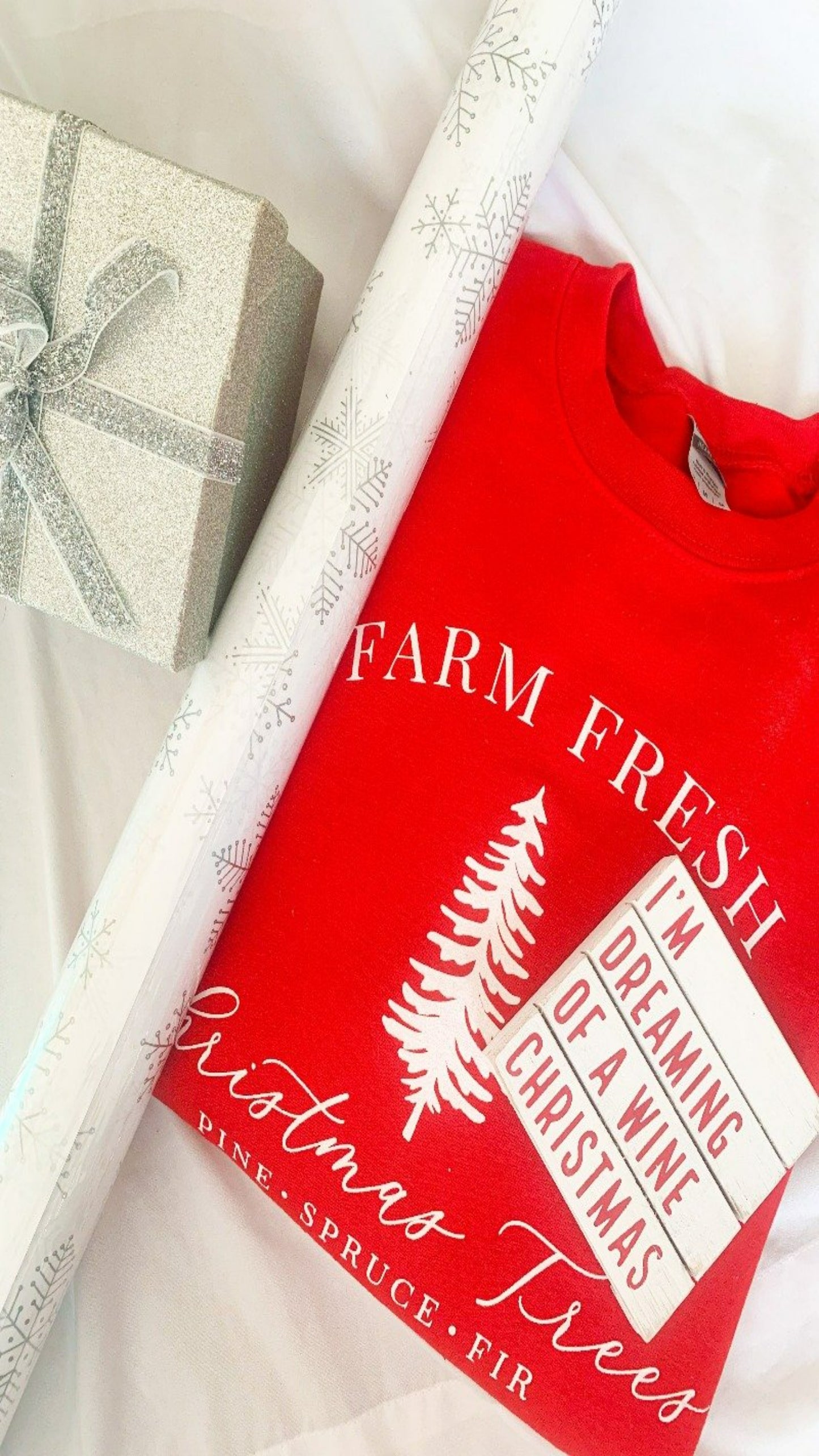 Christmas Tree Farm Sweatshirt - Red
