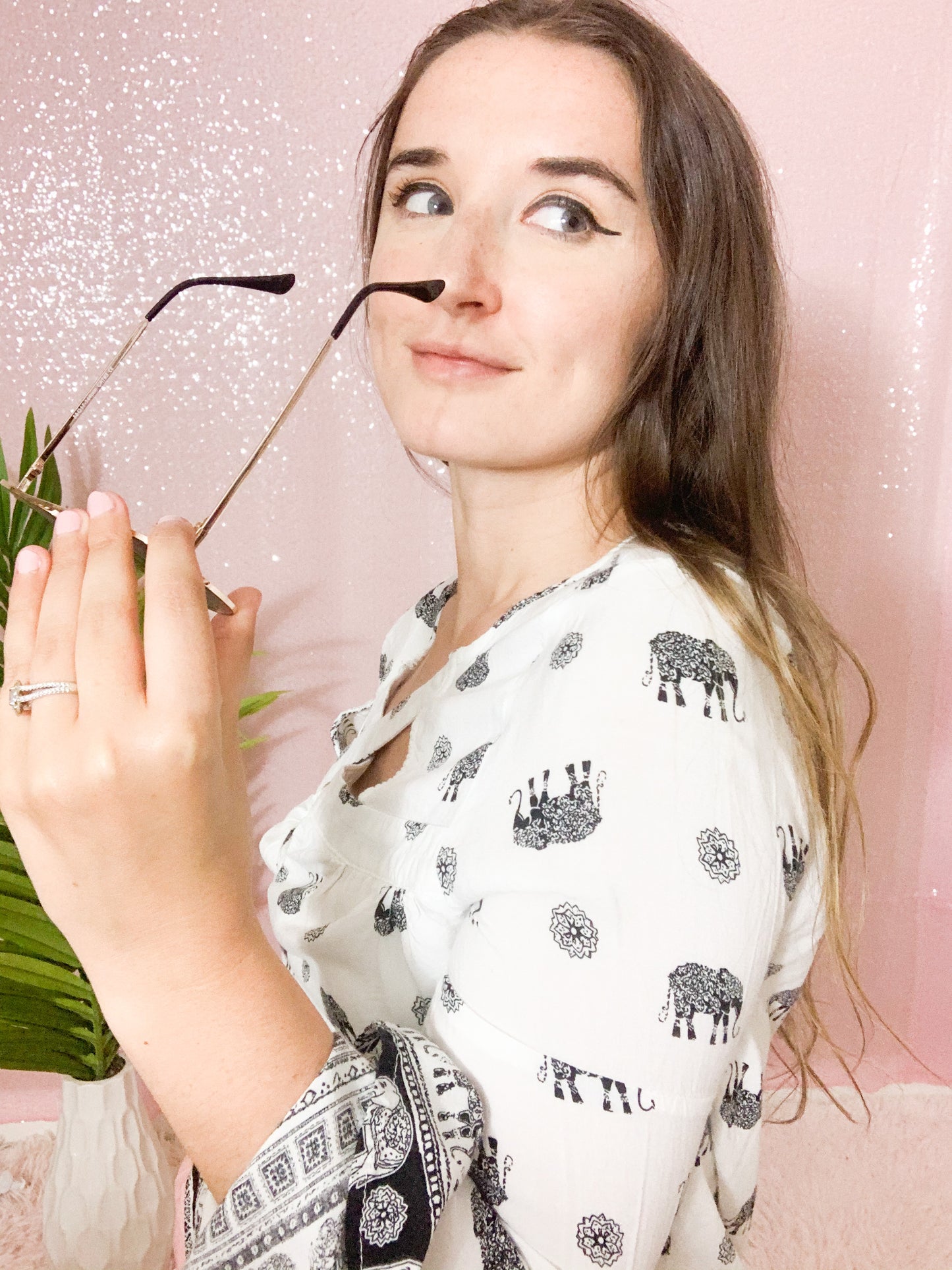 Sipping Sunset Sunglasses - Brown Fade