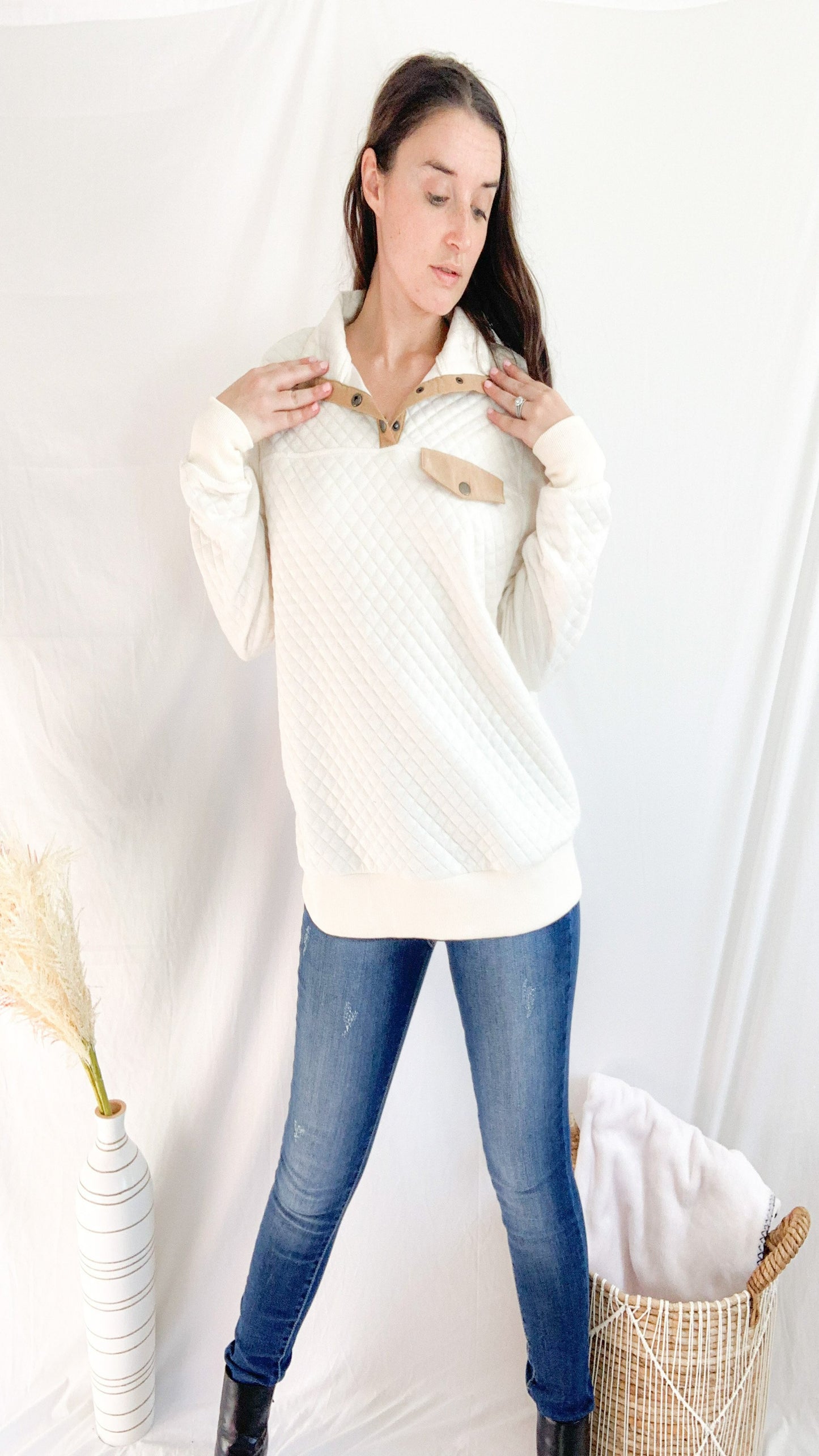 Maple Spice Pullover - Ivory