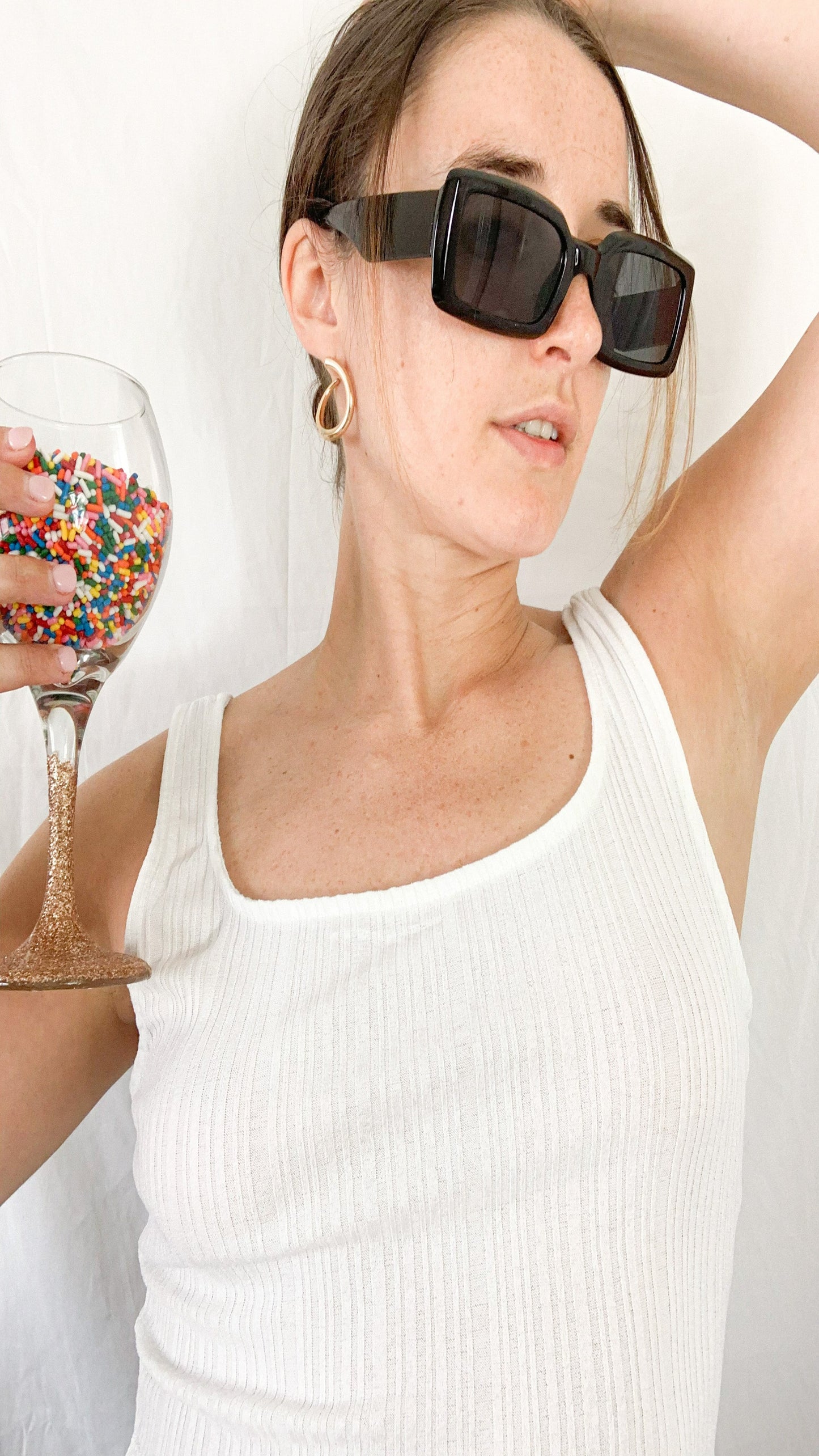 Off the Runway Sunglasses - Black