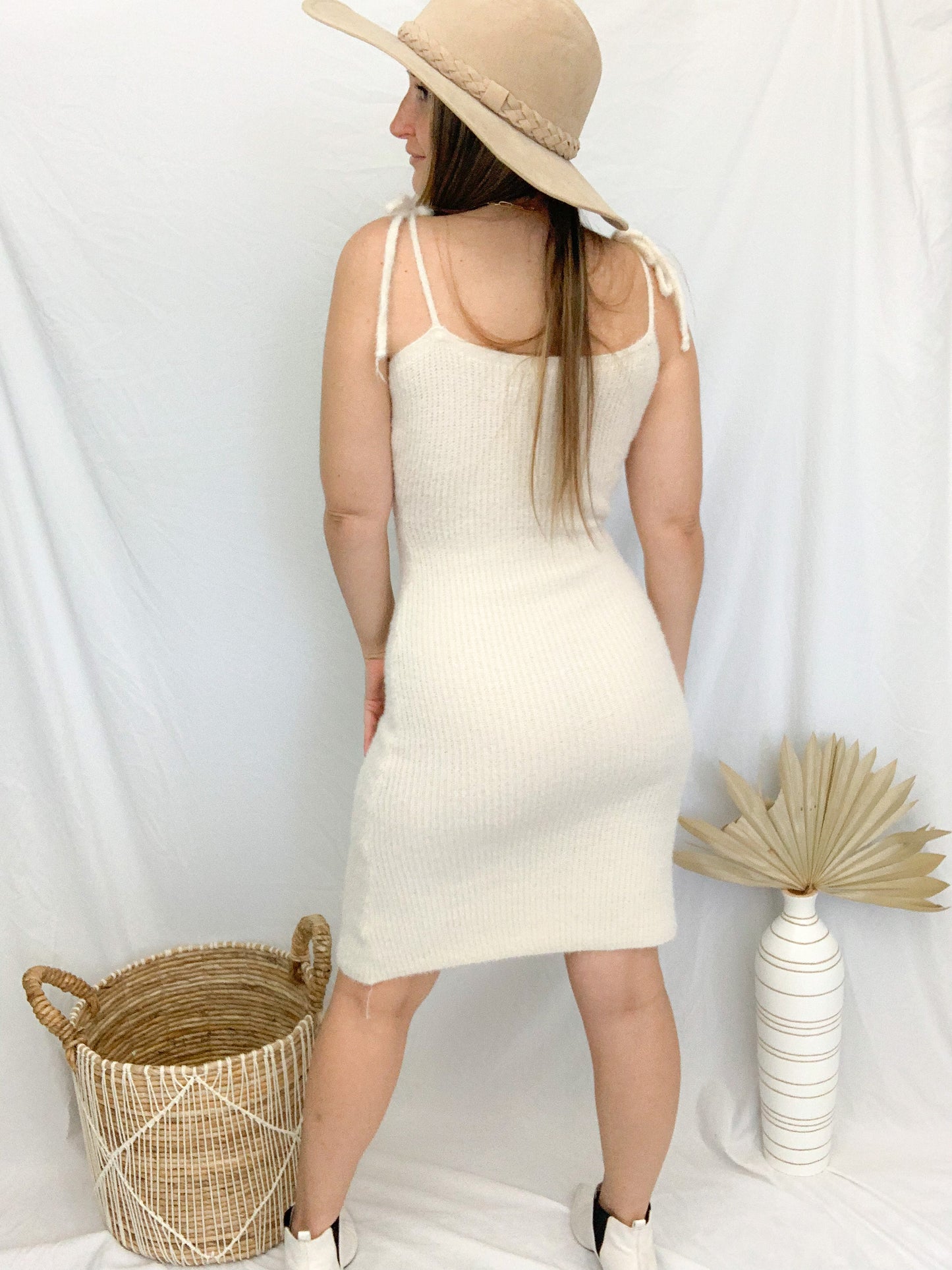 Spotted in Santorini Dress - Cream