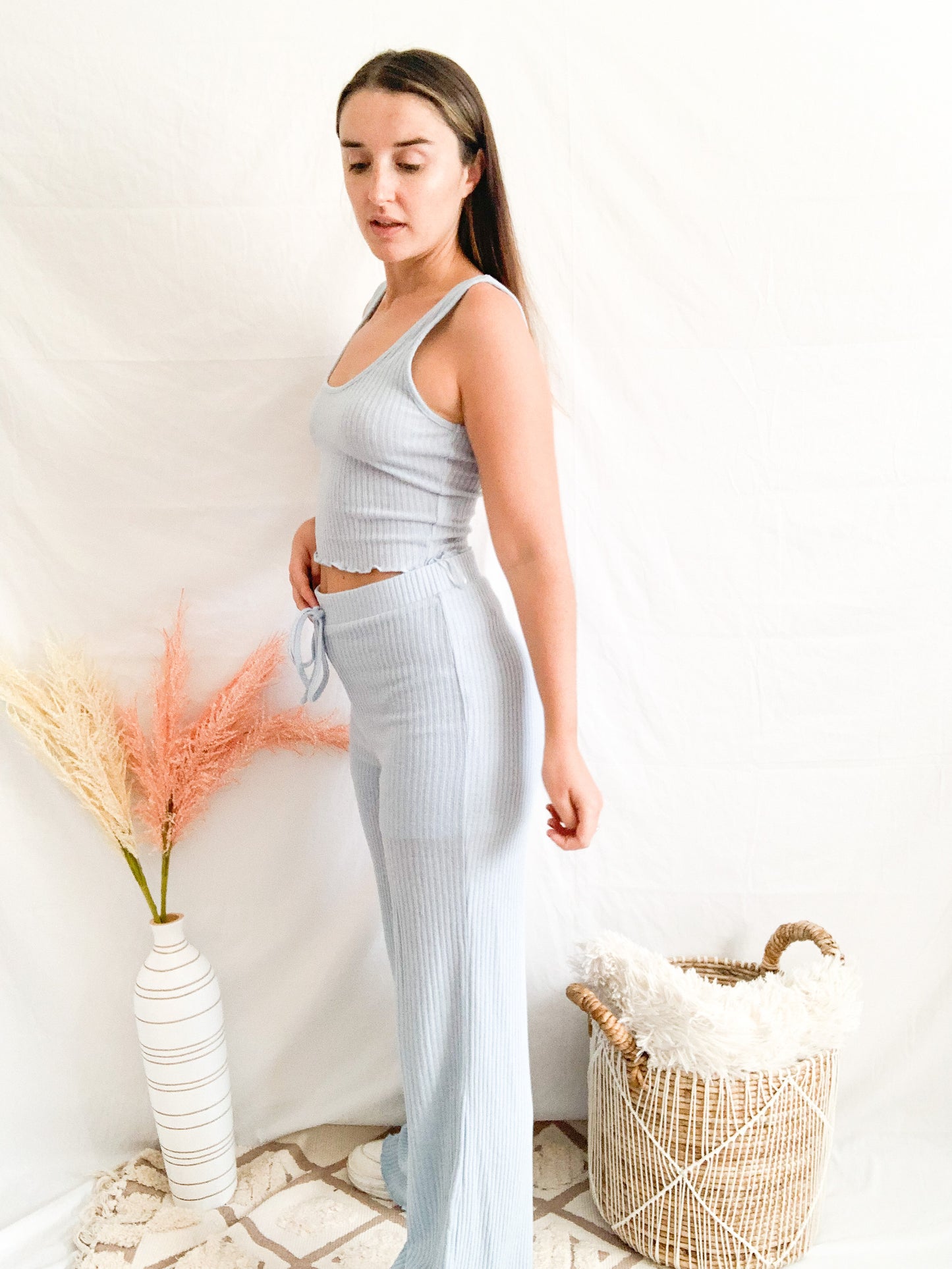 Stunning in Style Two Piece Set - Light Blue