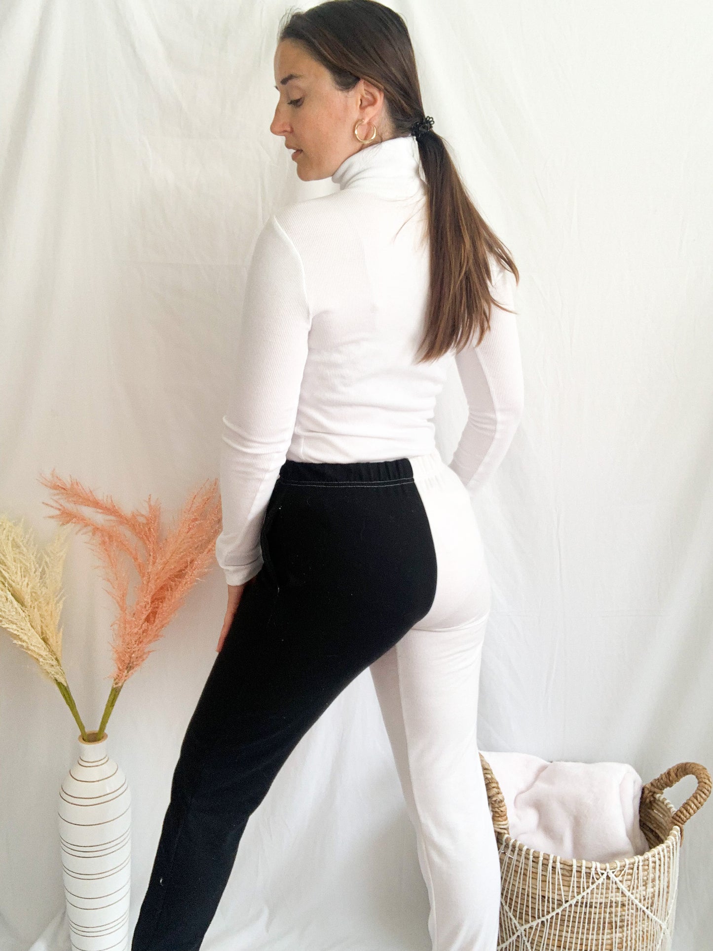 Without a Beat Joggers - Black & White