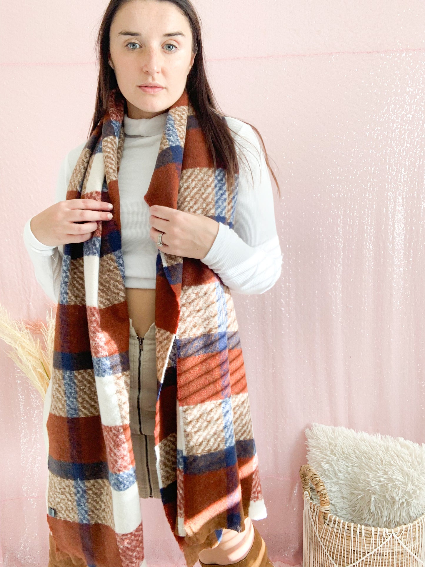 Paris Café Scarf - Brown