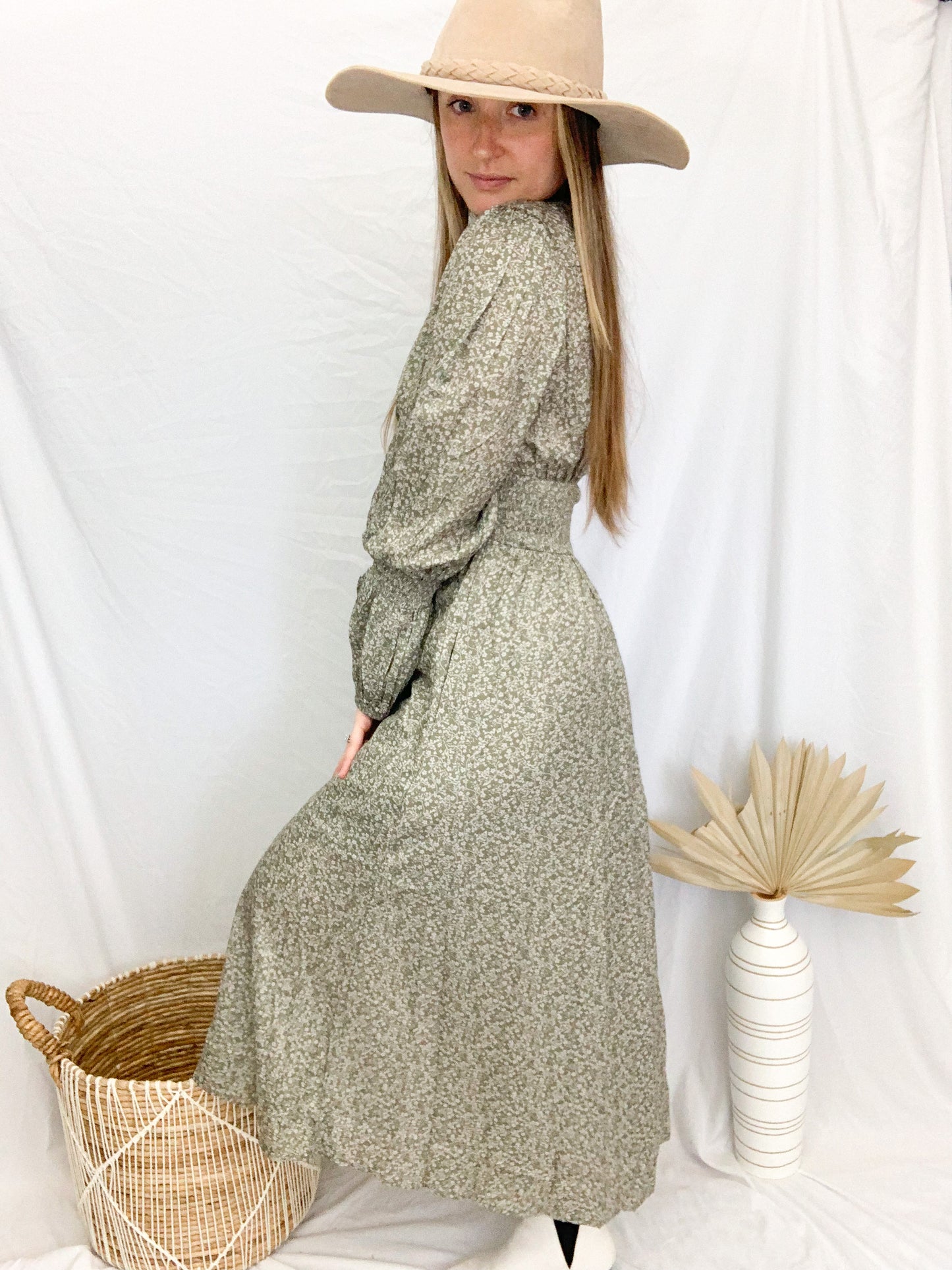 Adele Maxi Dress - Olive