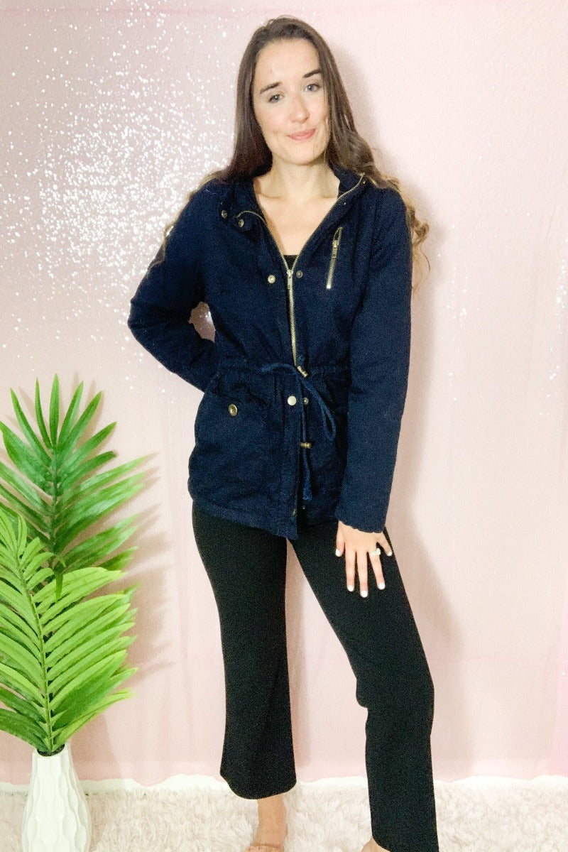 Colorado Cabin Sherpa Jacket - Navy