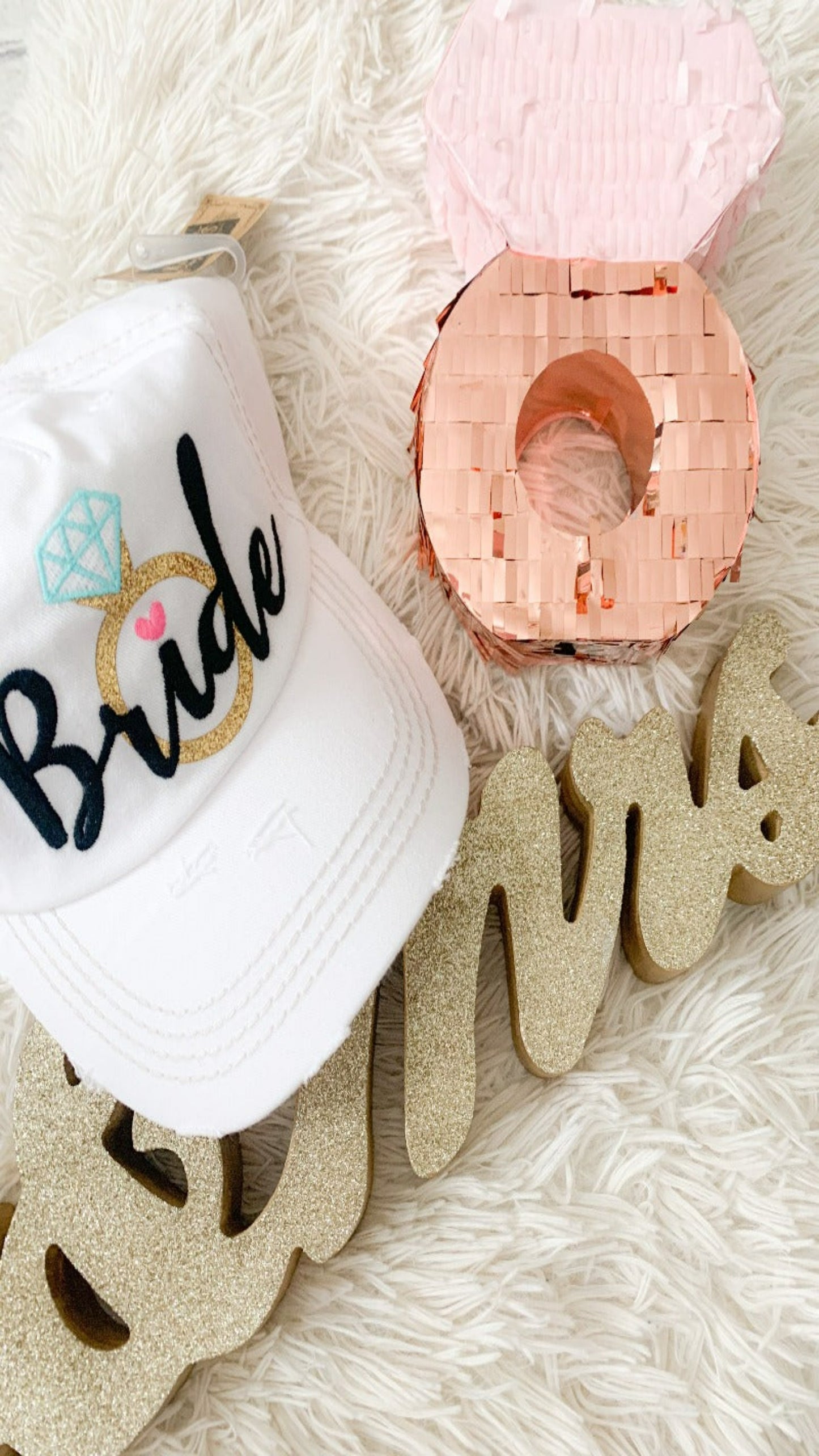 The Bride Baseball Cap - White