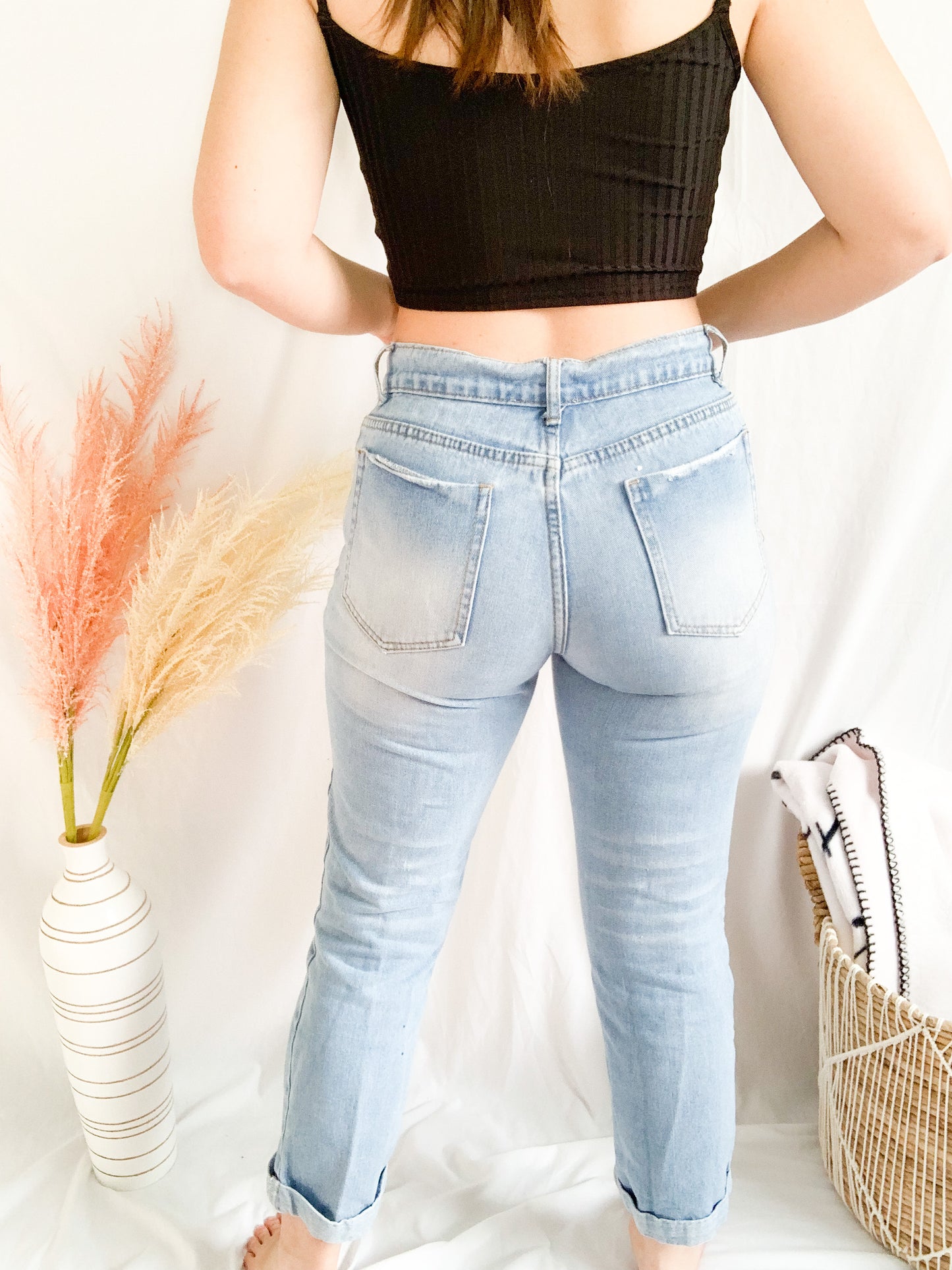 Make it Count Distressed Denim - Light Denim