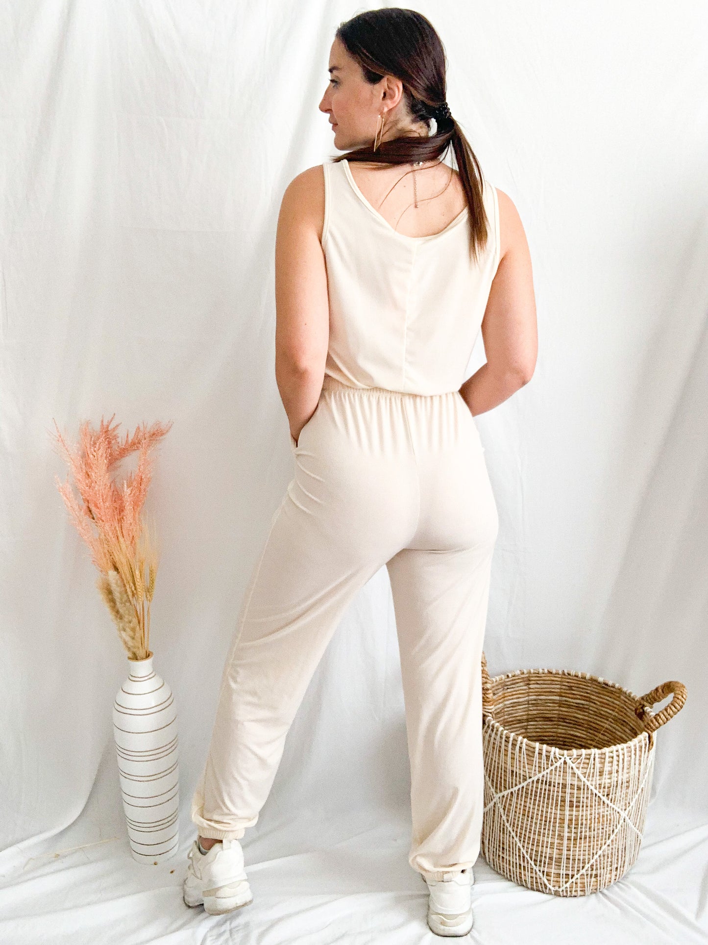 Jet Lag Jumpsuit - Cream