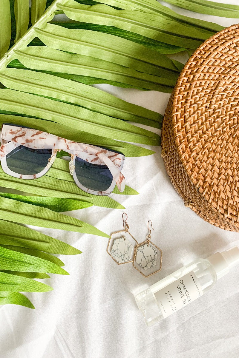 Summer Rewind Sunglasses - Muted Marble