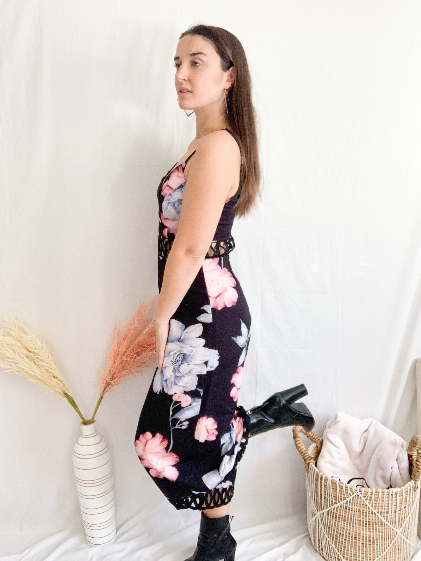 Blooming in Bermuda Jumpsuit - Black