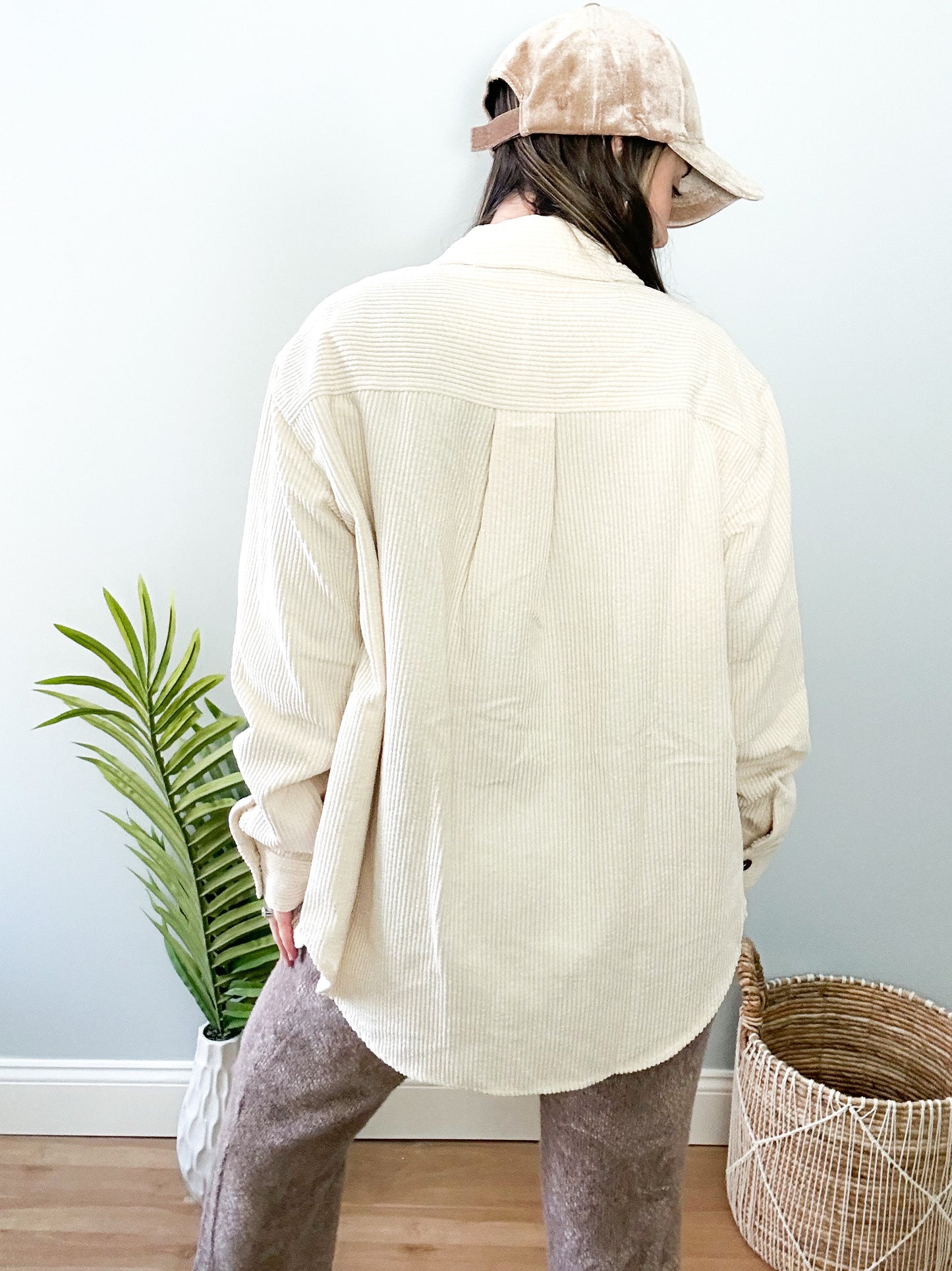Brooklyn Corduroy Jacket - Ecru