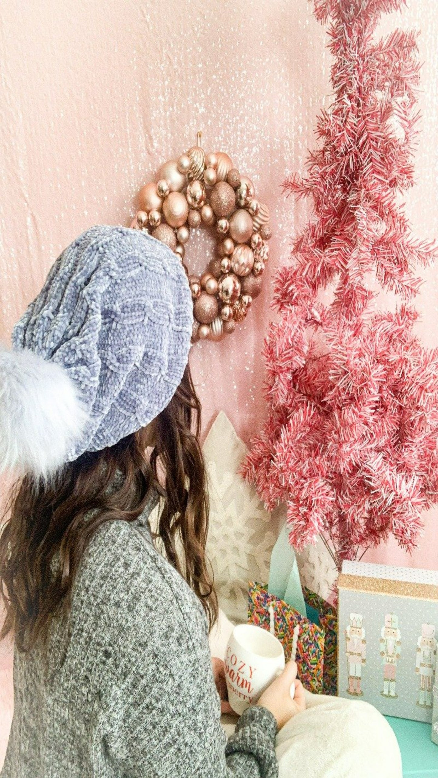Cabin Fever Chenille Beanie - Denim