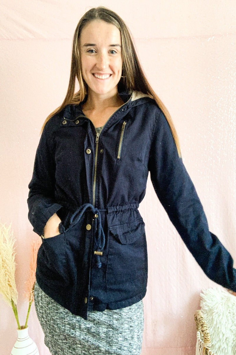 Colorado Cabin Sherpa Jacket - Navy