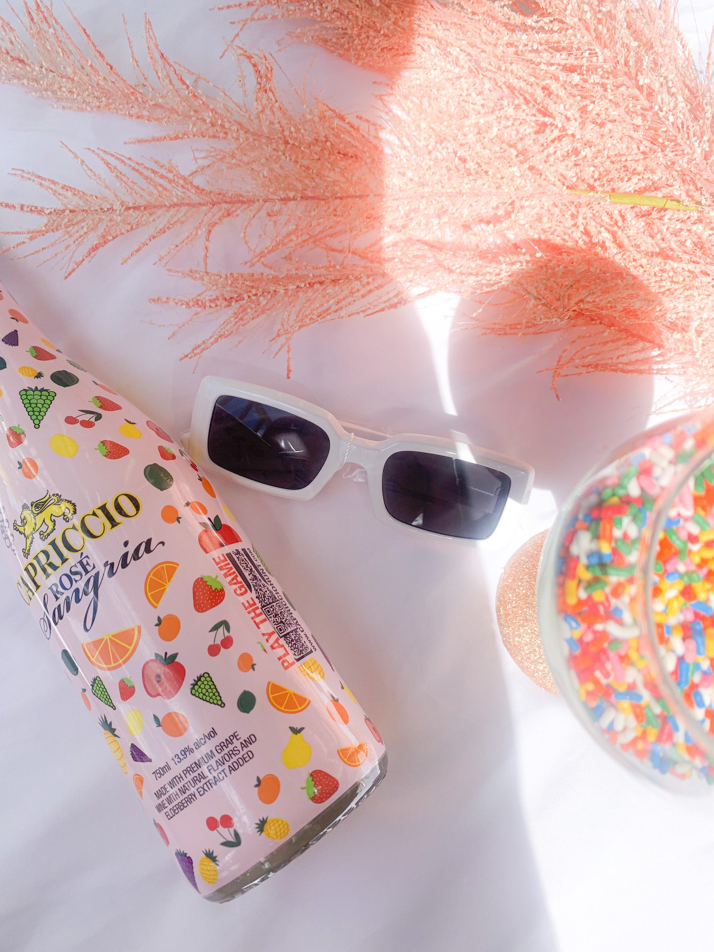 Off the Runway Sunglasses - White