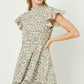 Fall Vineyard Floral Dress - Ivory