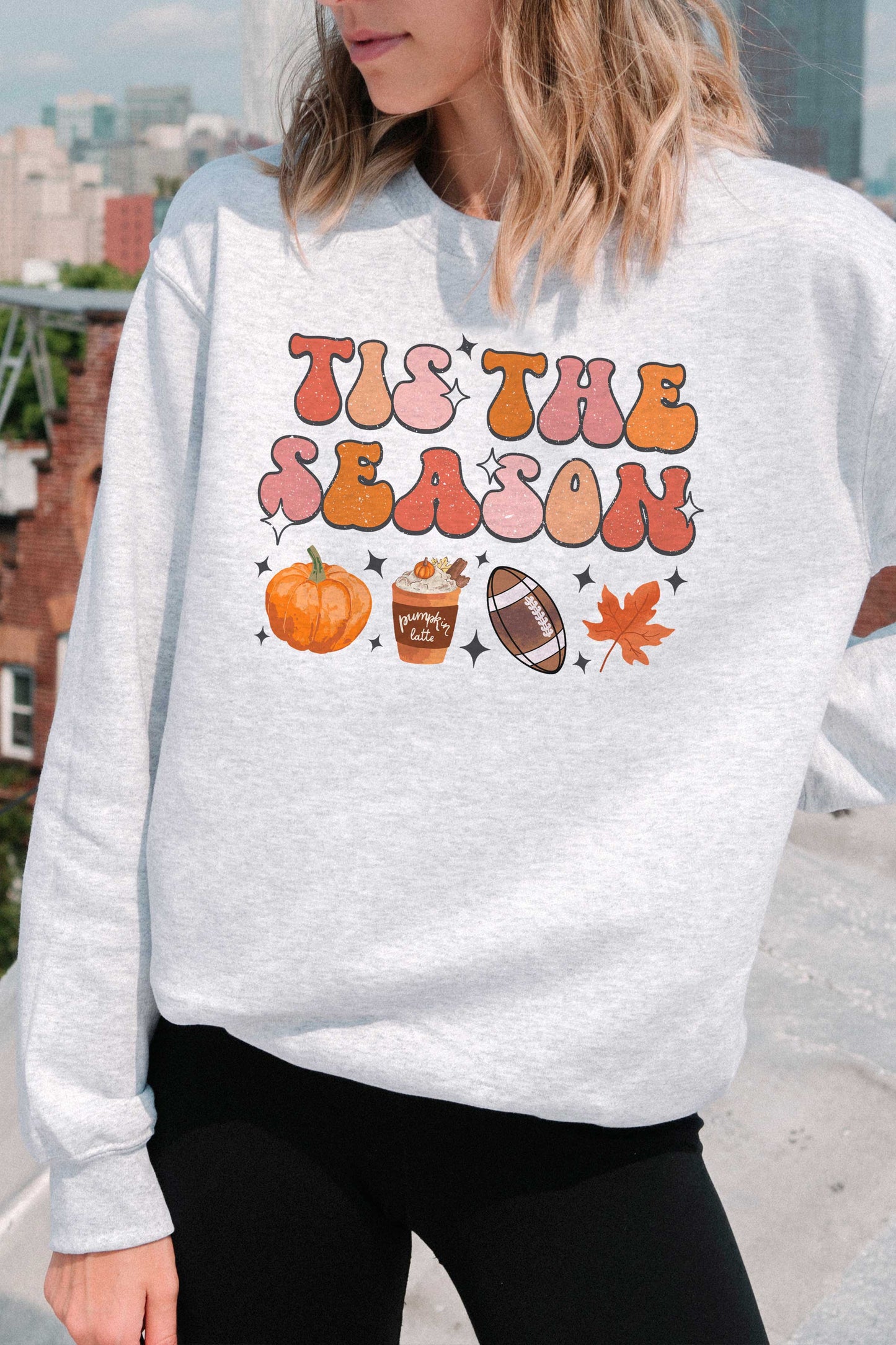 Tis the Season Fall Sweatshirt- Ash
