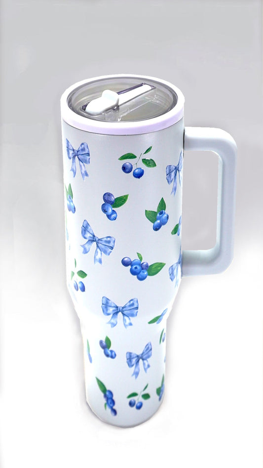 Blueberry Bows Tumbler - Frost